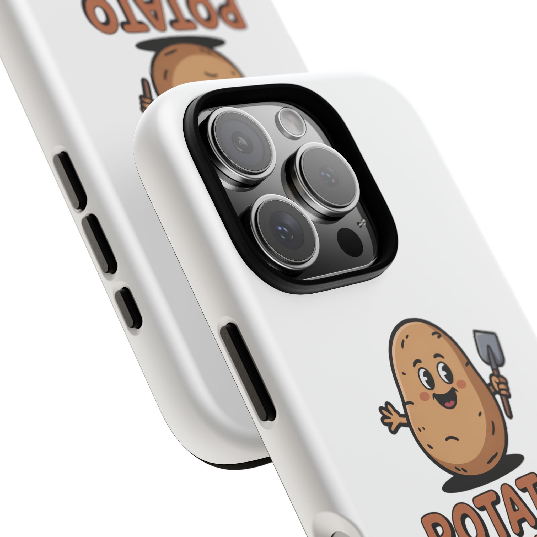 Phone Case — "Potato Digging Love" Cute Gardening Cartoon Protective Cover
