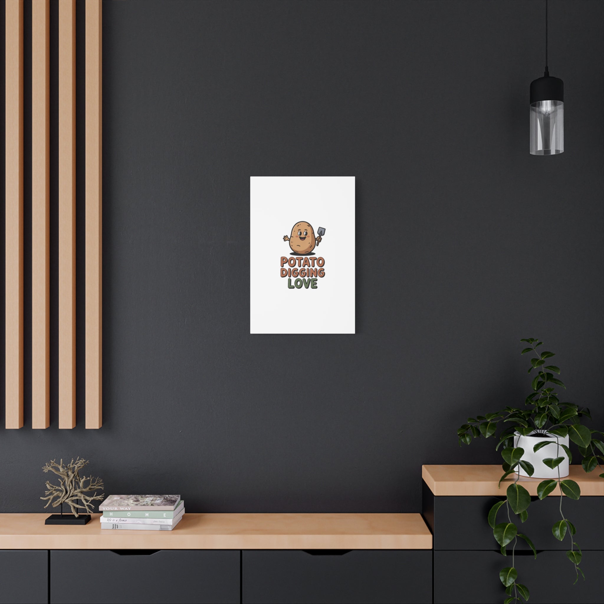 Potato Digging Love Canvas Print