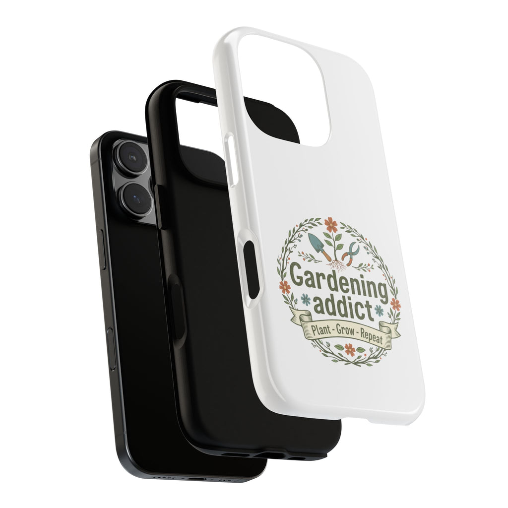 Phone Case — Gardening Addict "Plant • Grow • Repeat" Floral Garden Phone Cover