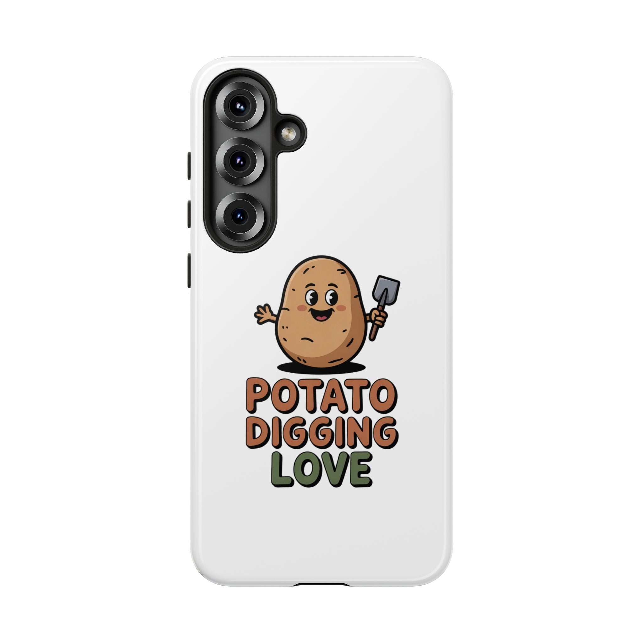 Phone Case — "Potato Digging Love" Cute Gardening Cartoon Protective Cover