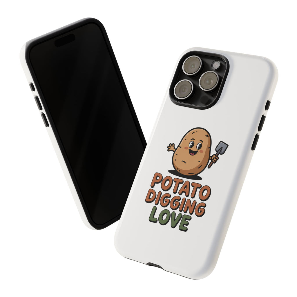 Phone Case — "Potato Digging Love" Cute Gardening Cartoon Protective Cover
