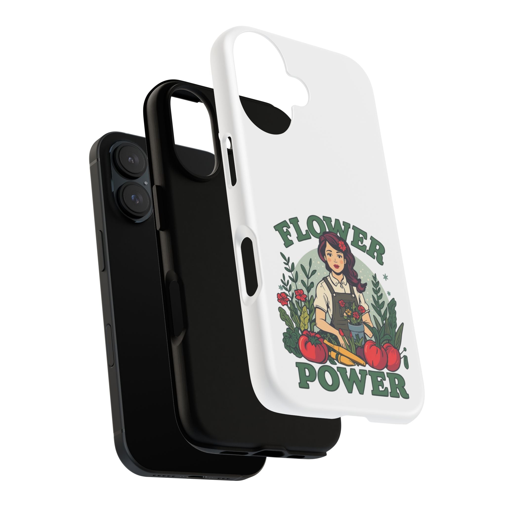 Phone Case - 'Flower Power' Retro Gardener Floral Protective Case