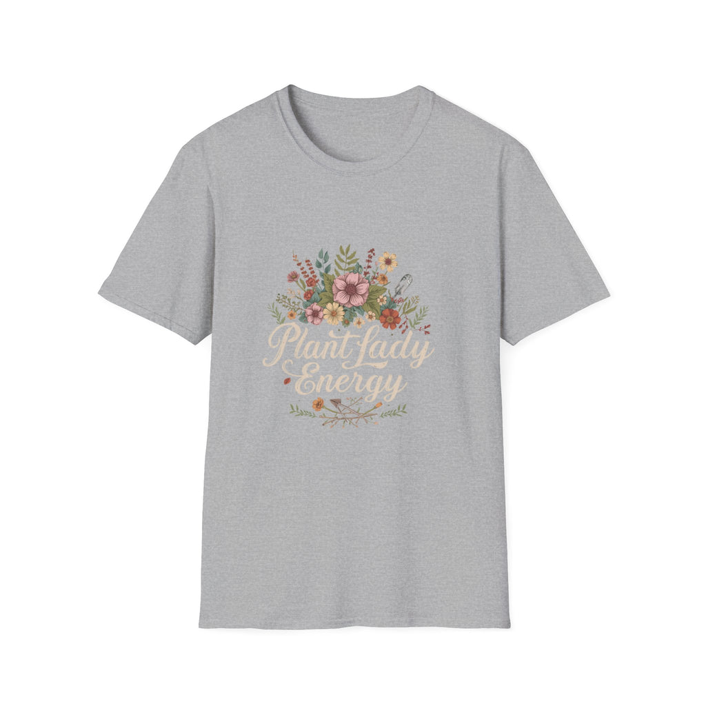 Delicate Floral T-Shirt - “Plant Lady Energy"