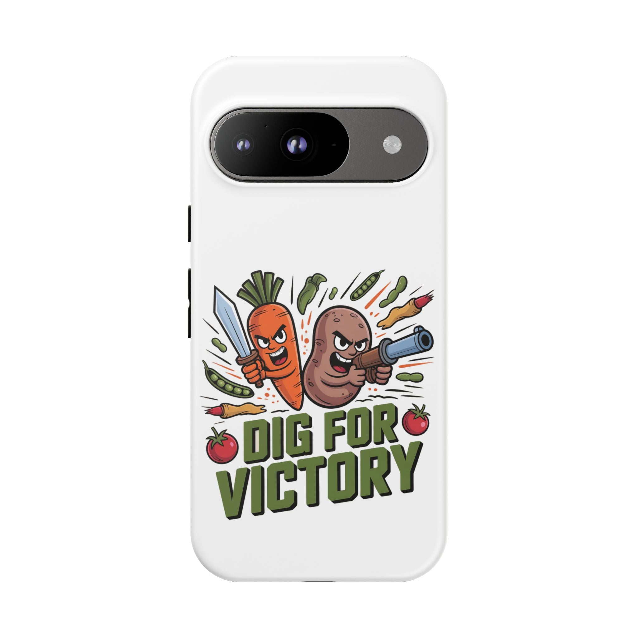 Phone Case — 'Dig For Victory' Veggie Combat Garden Design