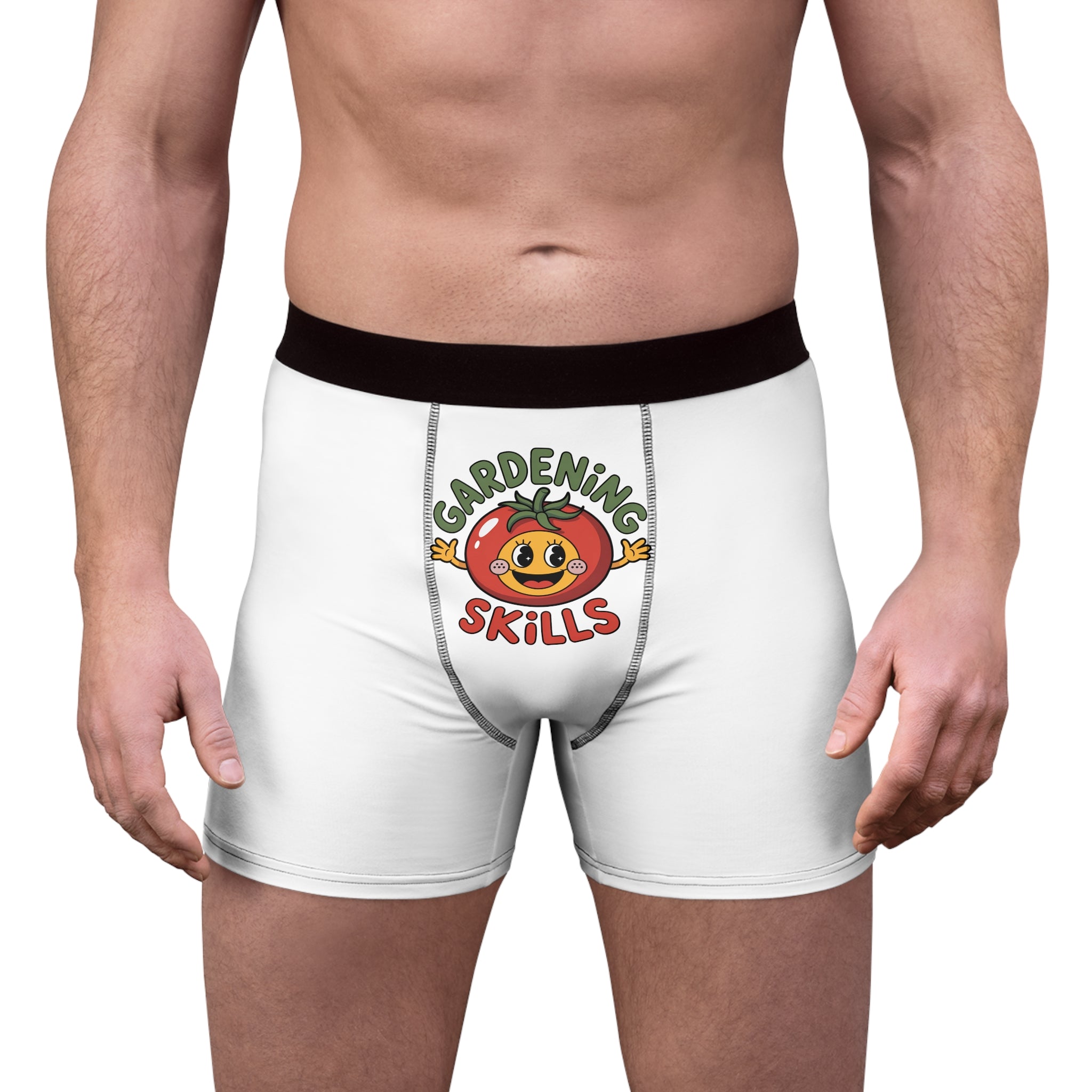 Gardening Skills Boxer Briefs — Cute Tomato Graphic Men’s Underwear