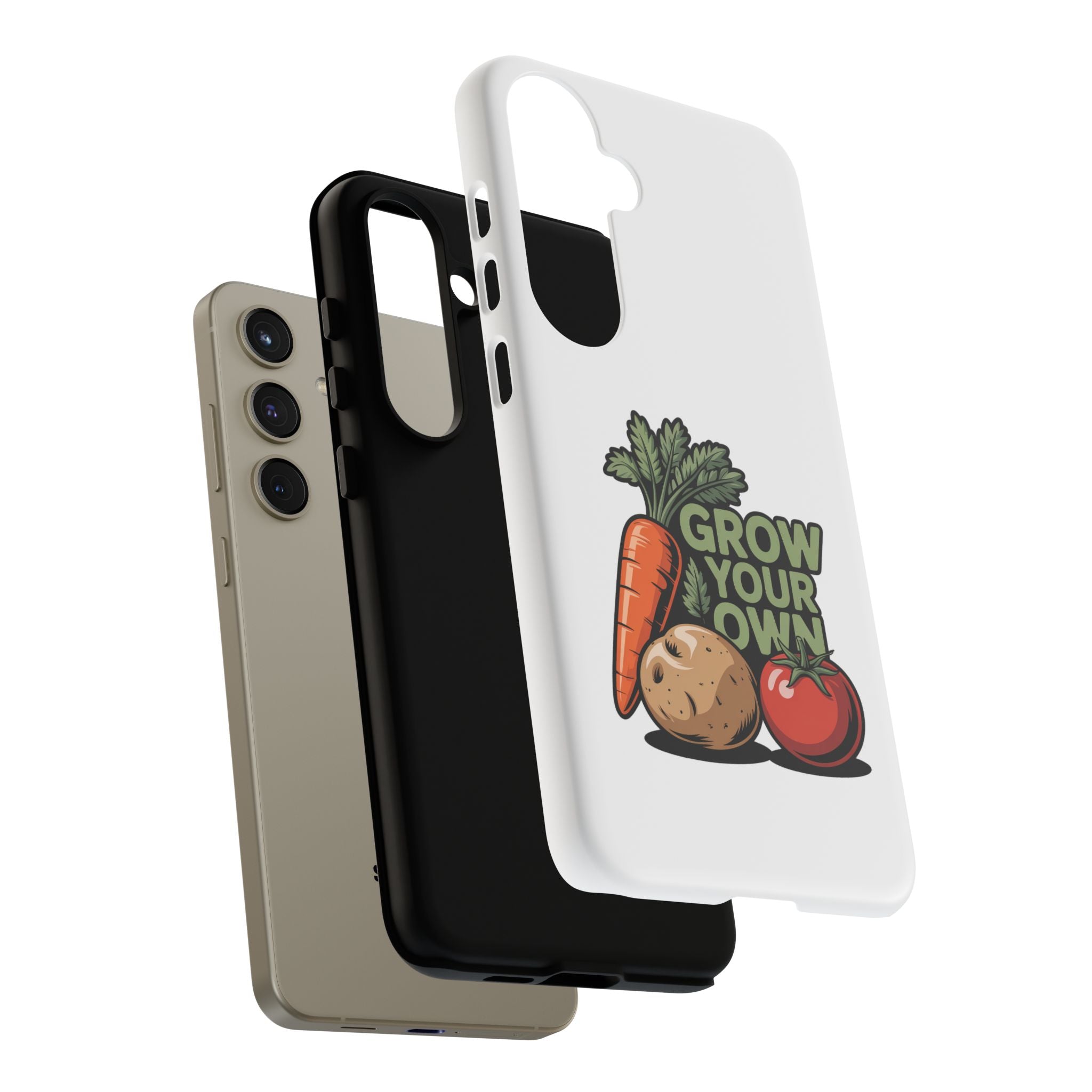 Grow Your Own Vegetables Phone Case — Gardening Carrot Potato Tomato Design