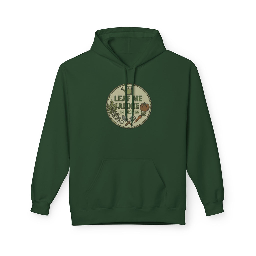 Leaf Me Alone I'm Gardening Hoodie — Vintage Gardening Sweatshirt