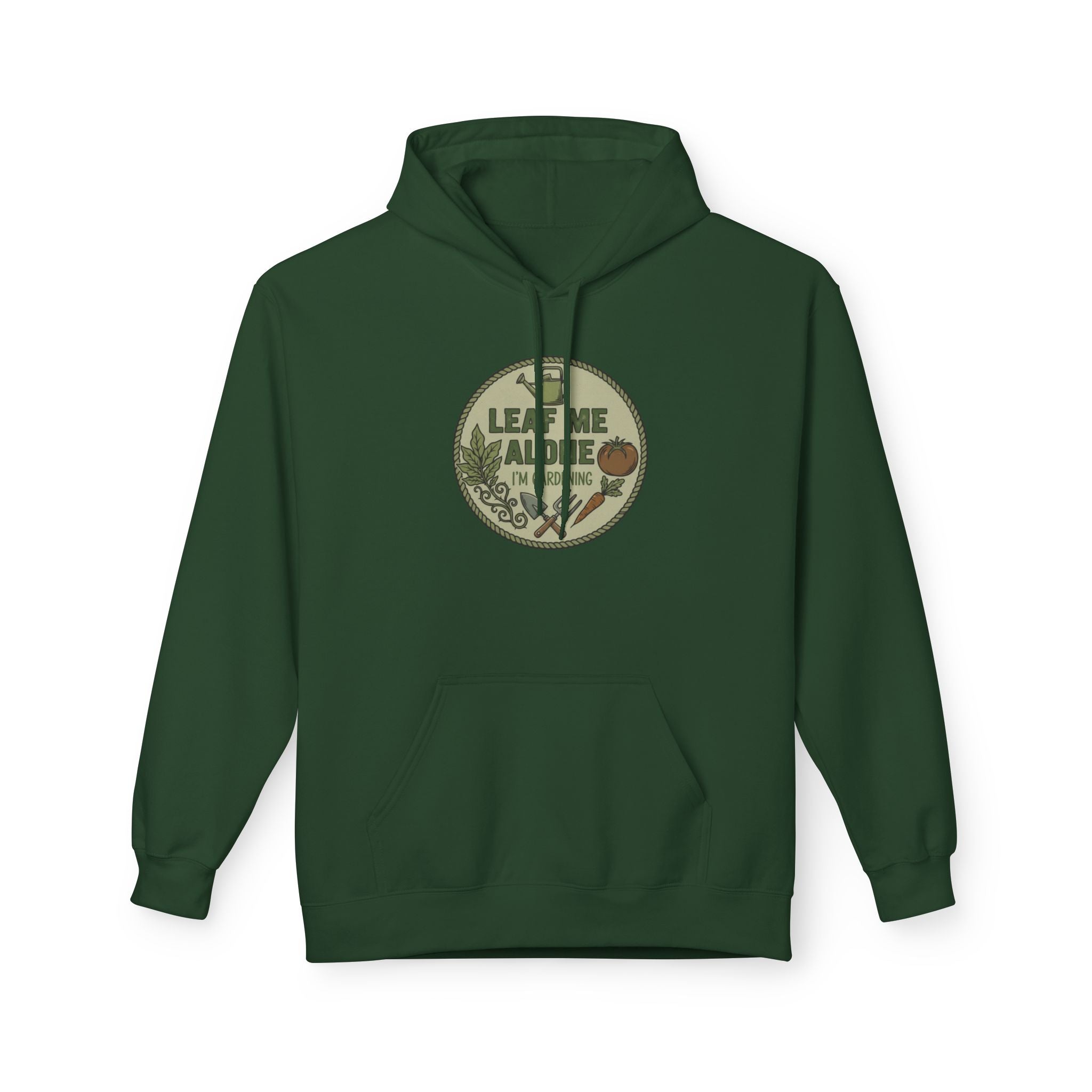 Leaf Me Alone I'm Gardening Hoodie — Vintage Gardening Sweatshirt