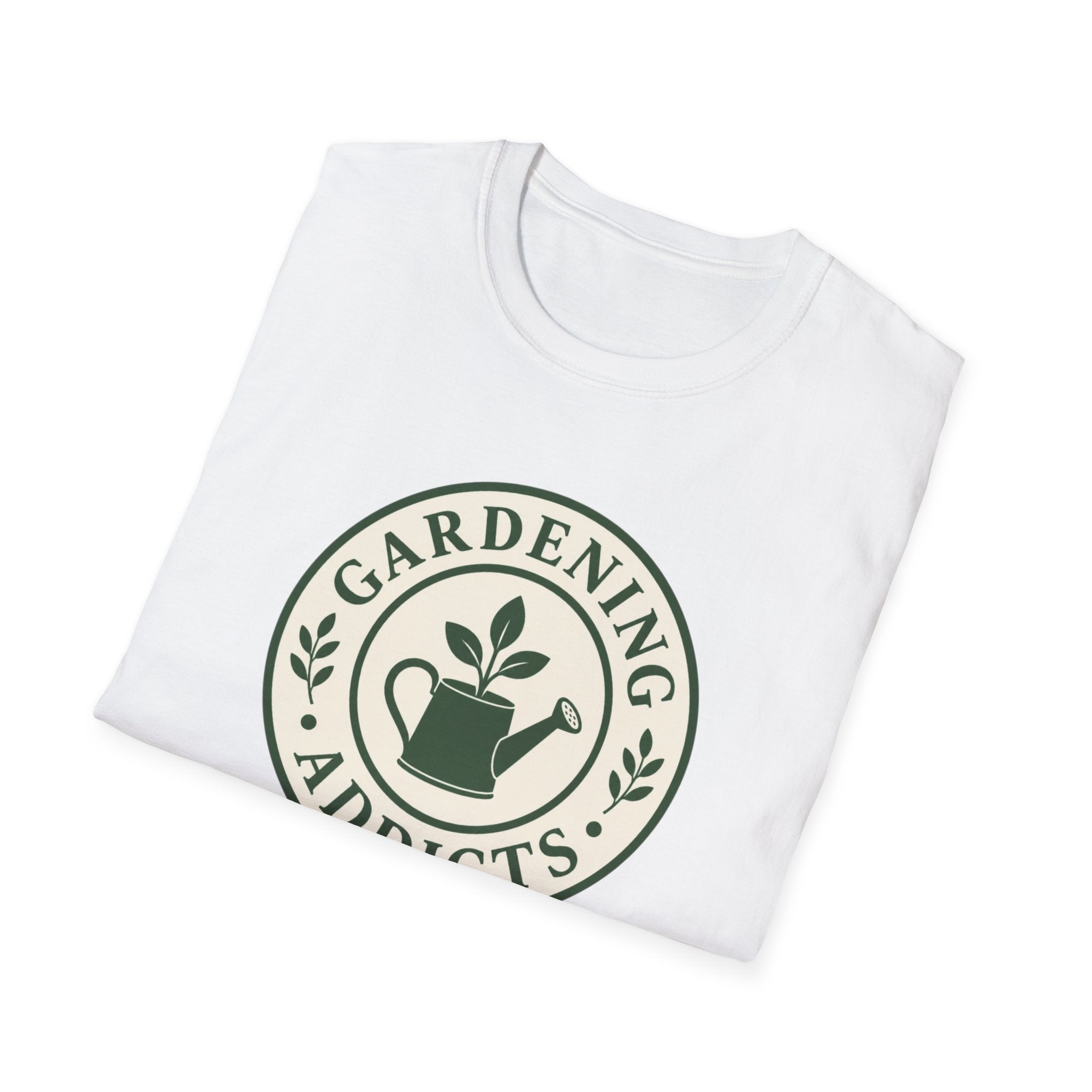 Gardening Addicts T-Shirt — Vintage Watering Can Plant Logo