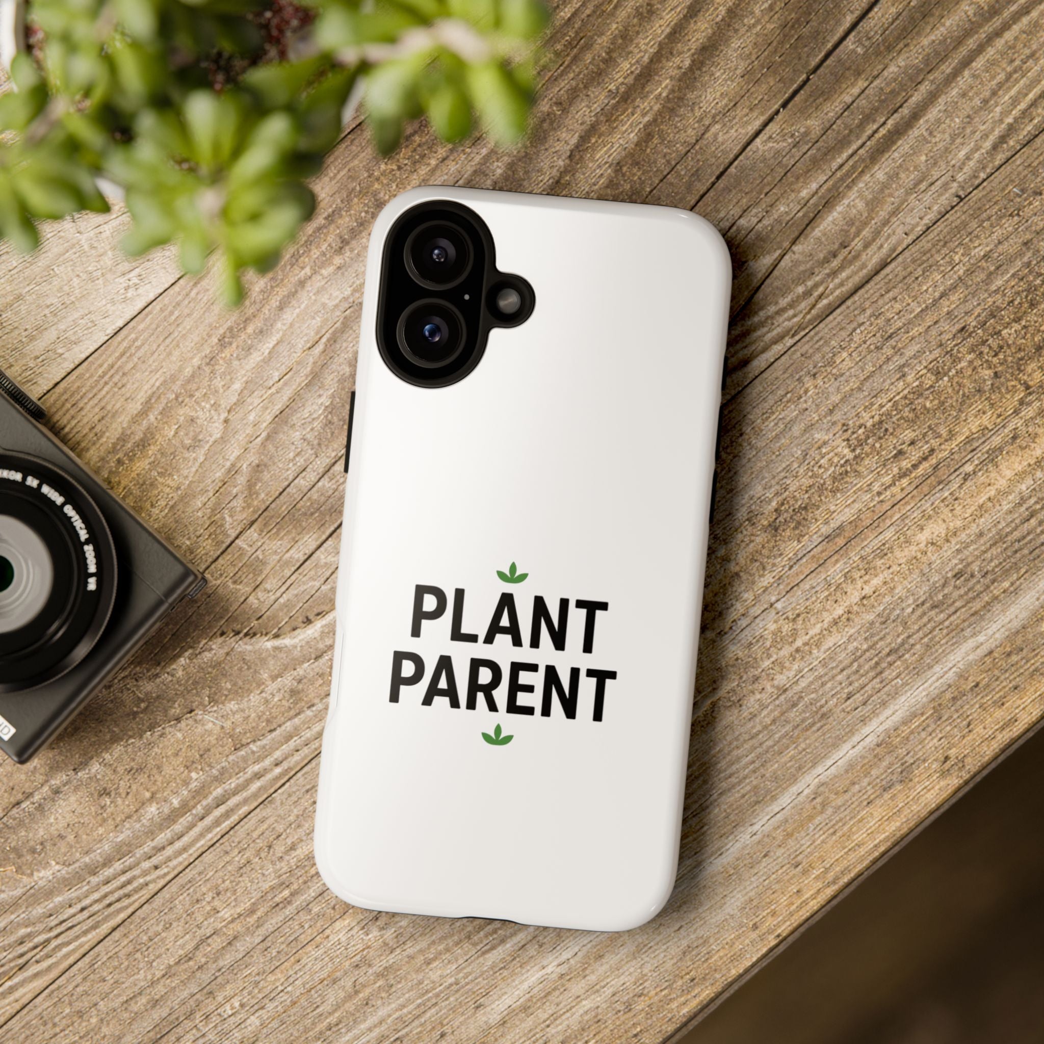 Plant Parent Tough Phone Case – Minimalist Plant Lover Protective Cover