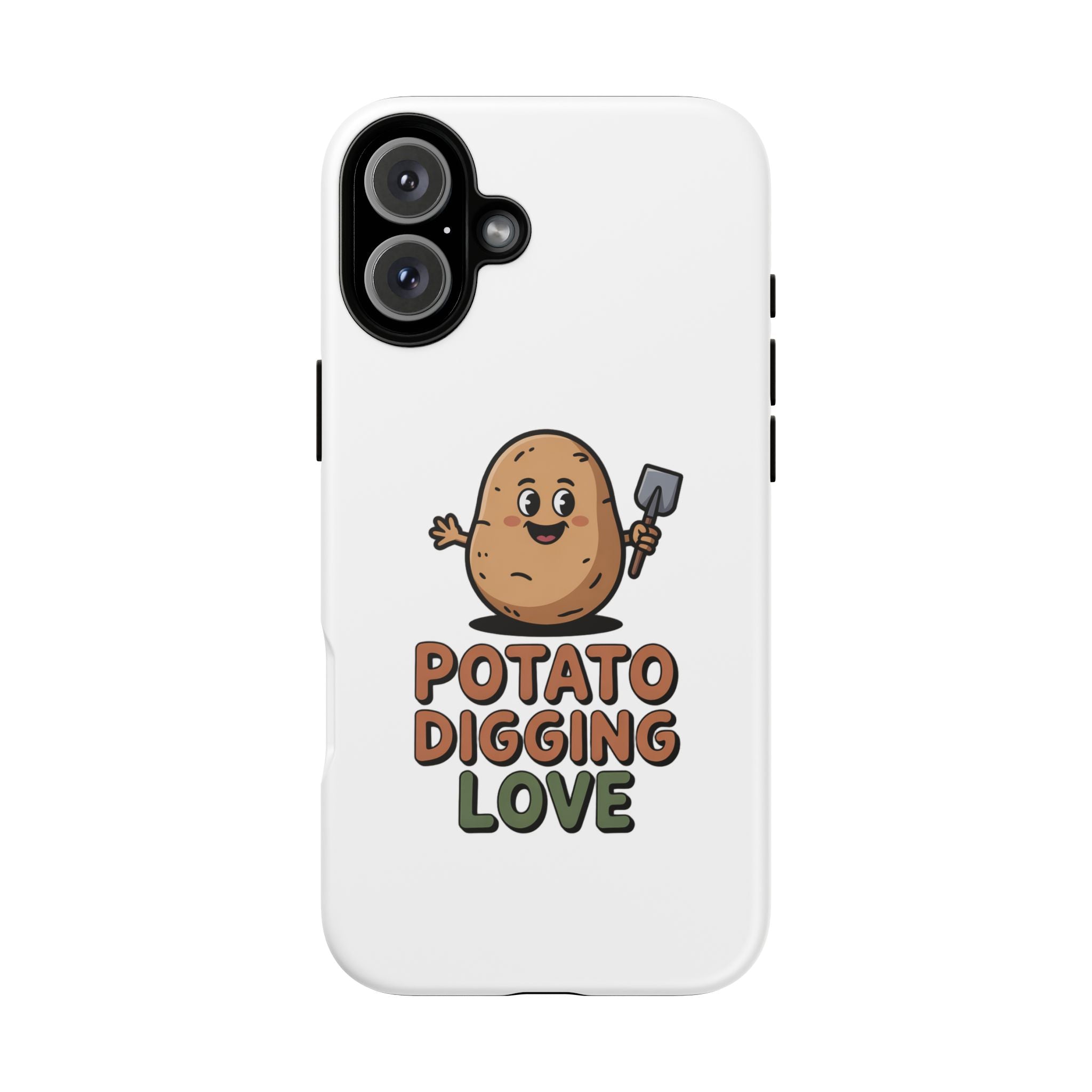 Phone Case — "Potato Digging Love" Cute Gardening Cartoon Protective Cover