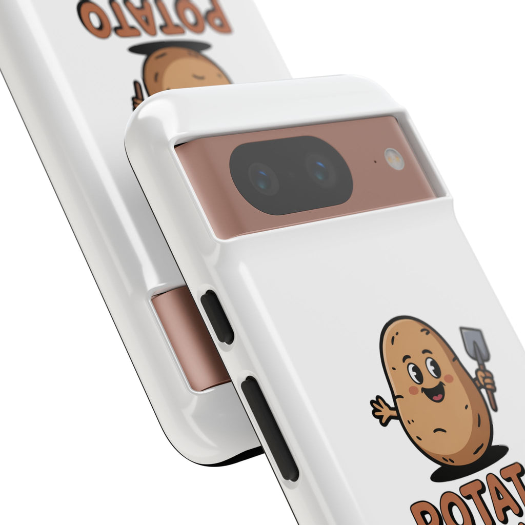 Phone Case — "Potato Digging Love" Cute Gardening Cartoon Protective Cover