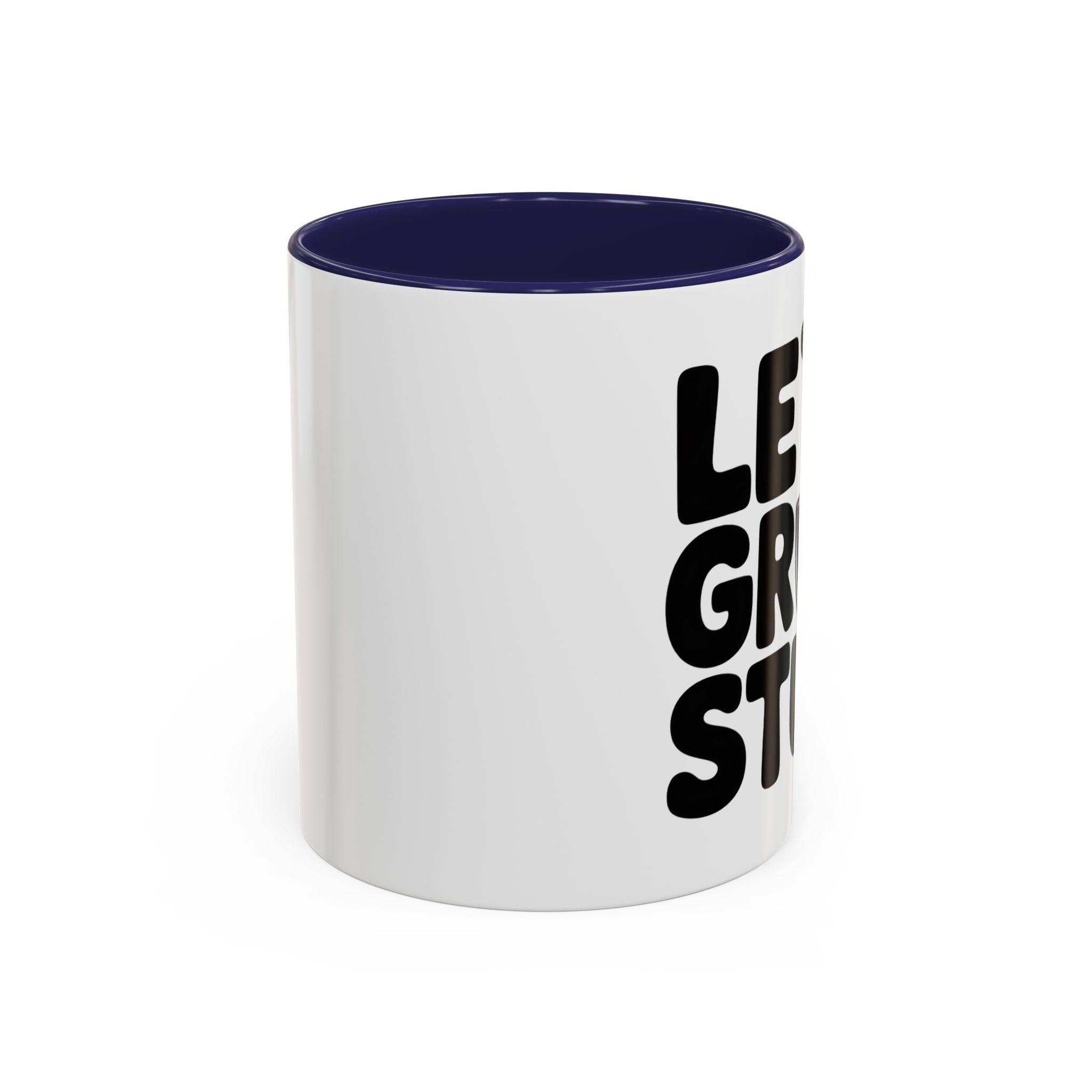 Let's Grow Stuff Coffee Mug — Gardening Mug with Shovel Graphic (11/15 oz)