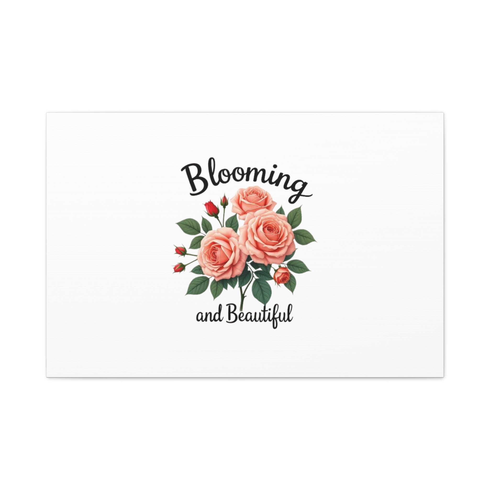 Blooming and Beautiful Rose Bouquet Canvas Wall Art