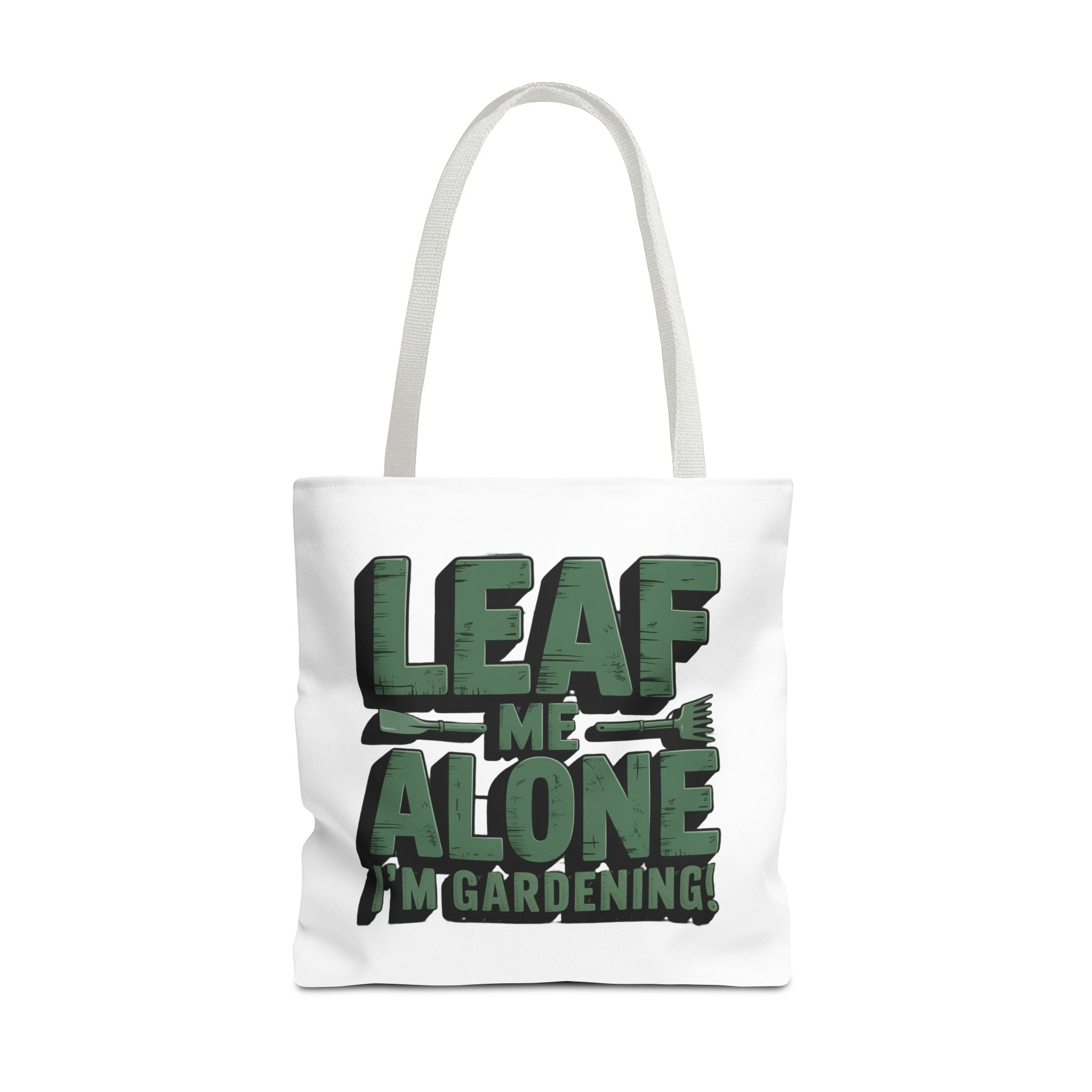 Gardening Tote Bag — "Leaf Me Alone I'm Gardening" Funny Plant Lover Tote