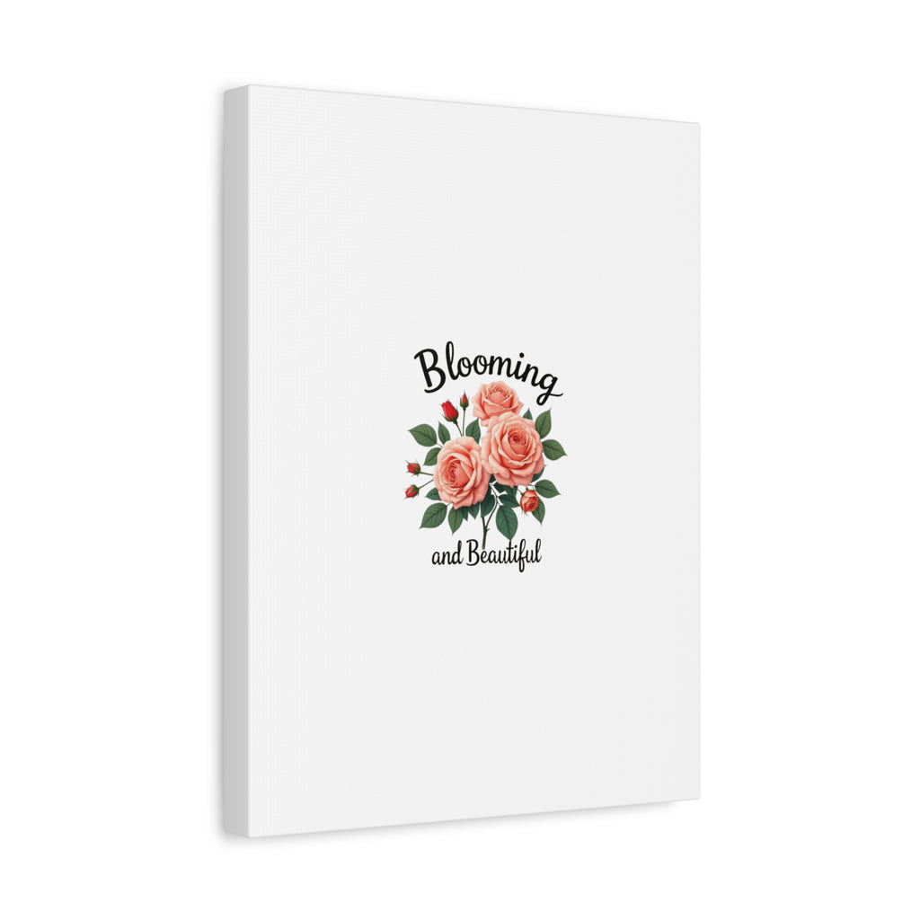 Blooming and Beautiful Rose Bouquet Canvas Wall Art