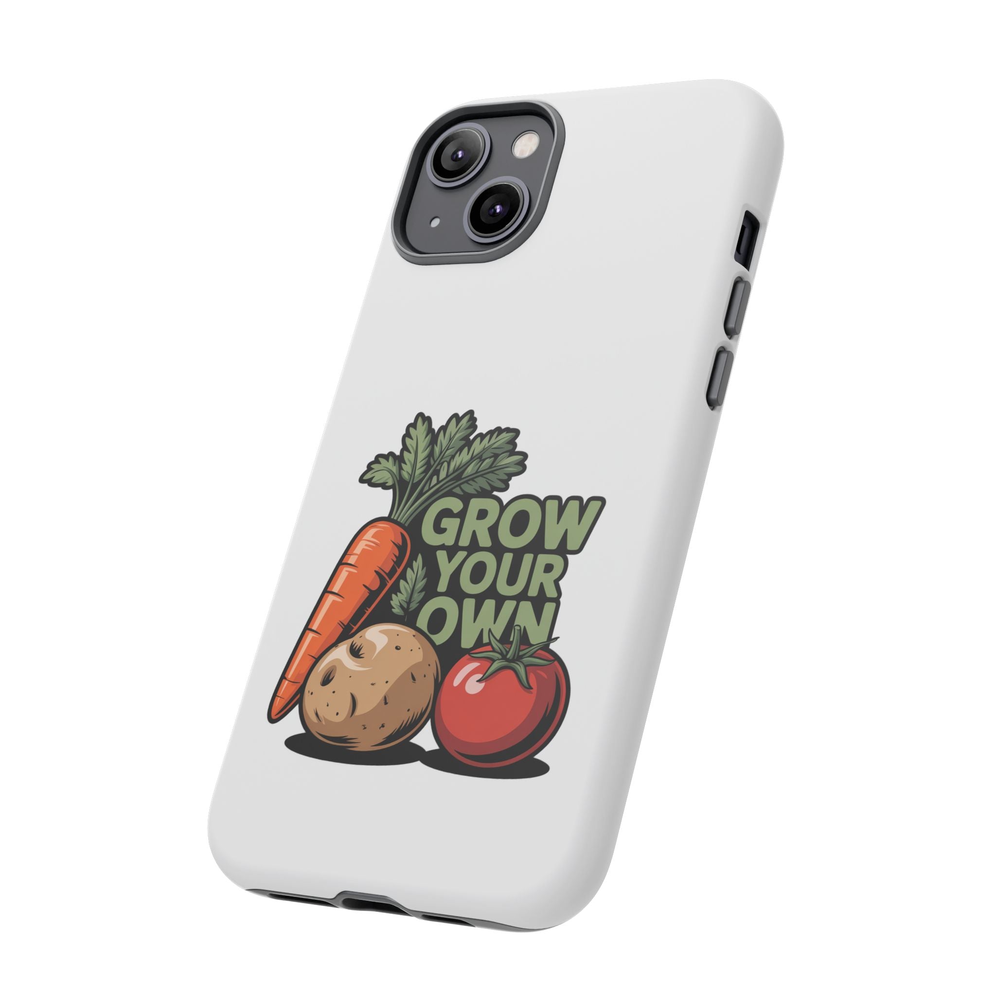 Grow Your Own Vegetables Phone Case — Gardening Carrot Potato Tomato Design