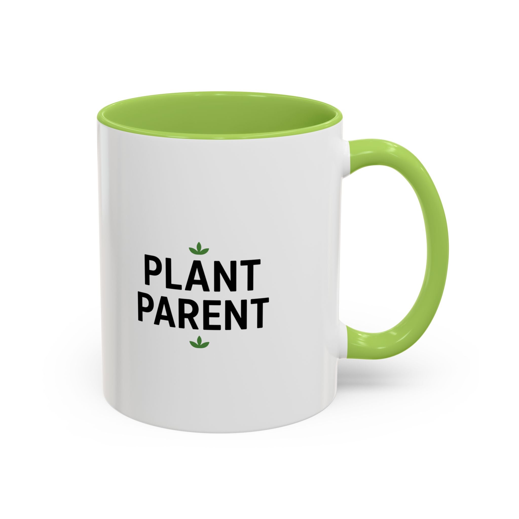 Plant Parent Accent Coffee Mug — Cute Green Houseplant Gift (11/15oz)