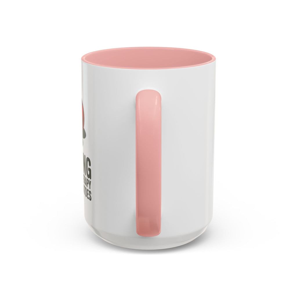 Gardening Coffee Mug – “Gardening Is Cheaper Than Therapy and You Get Tomatoes” Accent Mug