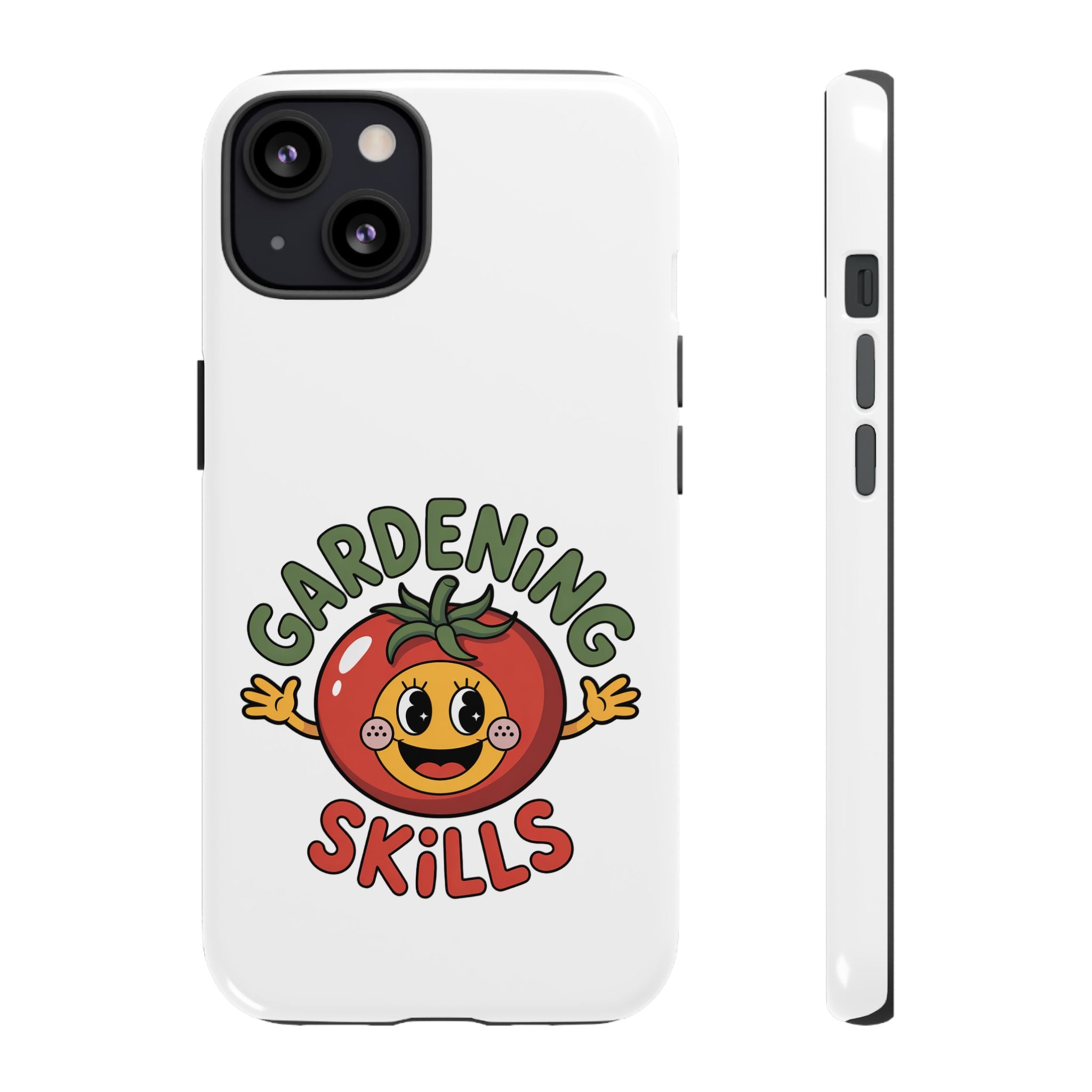 Gardening Skills Phone Case — Cute Tomato Plant Lover Protective Cover