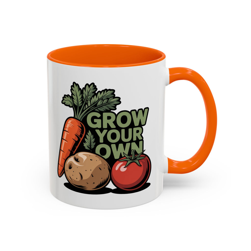 Grow Your Own Coffee Mug — Gardening Veggie Design (11/15oz Accent)