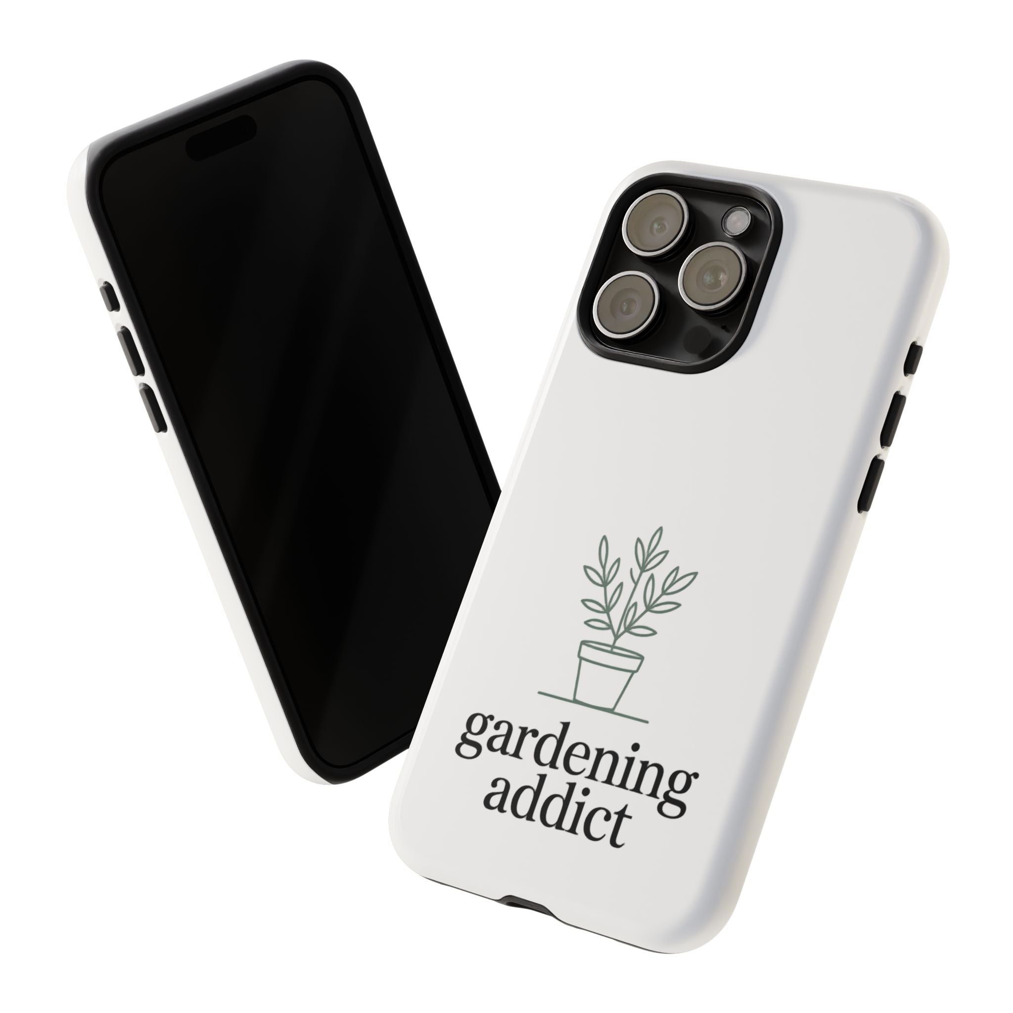 Phone Case — 'gardening addict' Minimal Plant Design