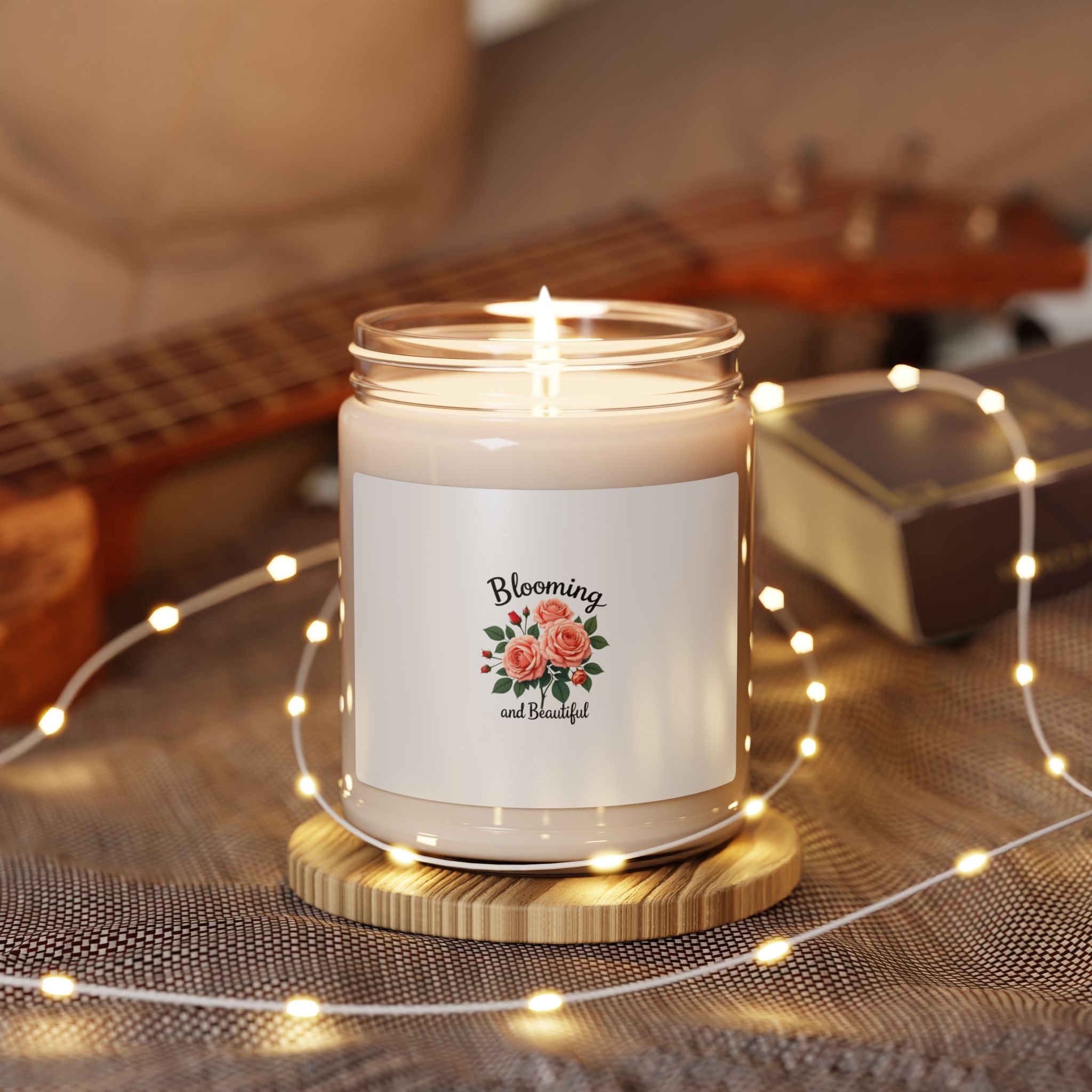 Blooming and Beautiful Scented Soy Candle — 9oz Floral Jar Candle