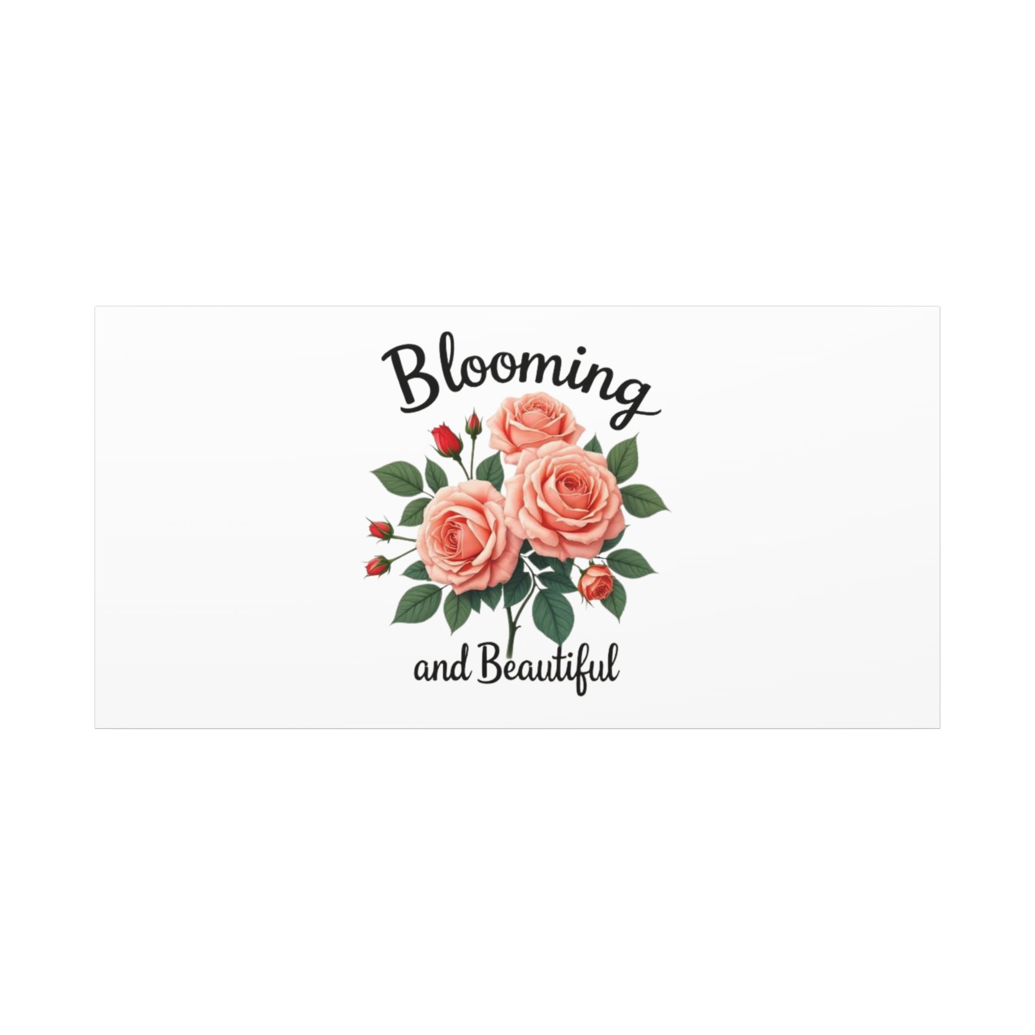 Blooming and Beautiful Rose Bouquet Canvas Wall Art