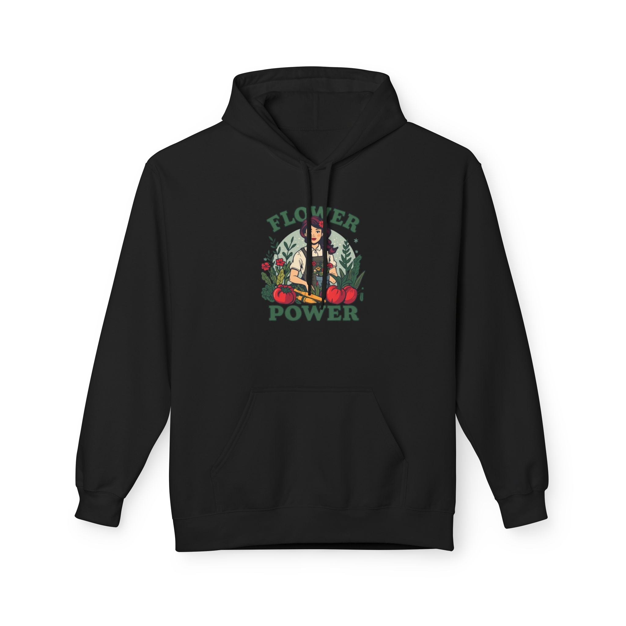 Flower Power Hoodie — Retro Floral Graphic Pullover