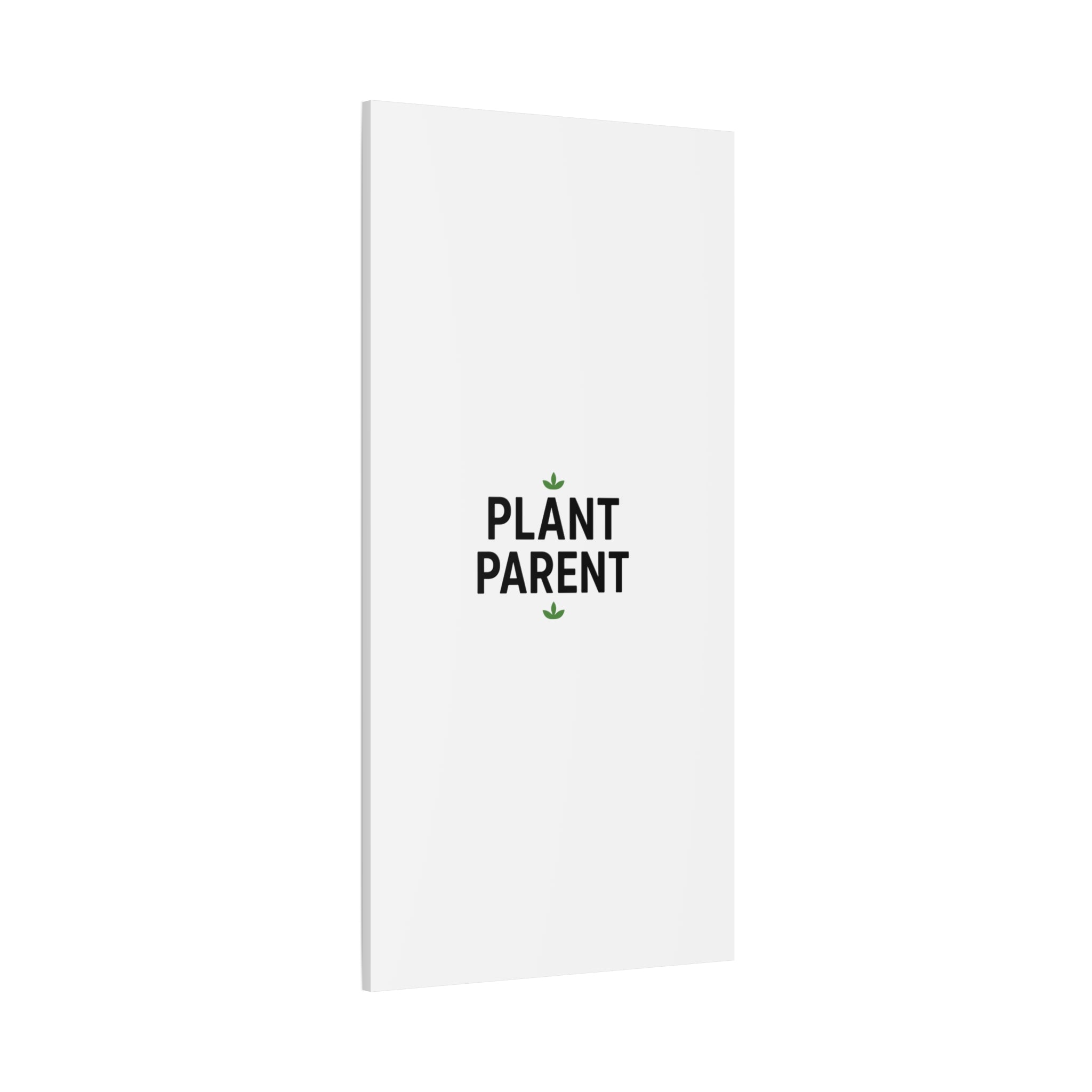 Plant Parent Canvas Wall Art — Minimalist Botanical Typography Print