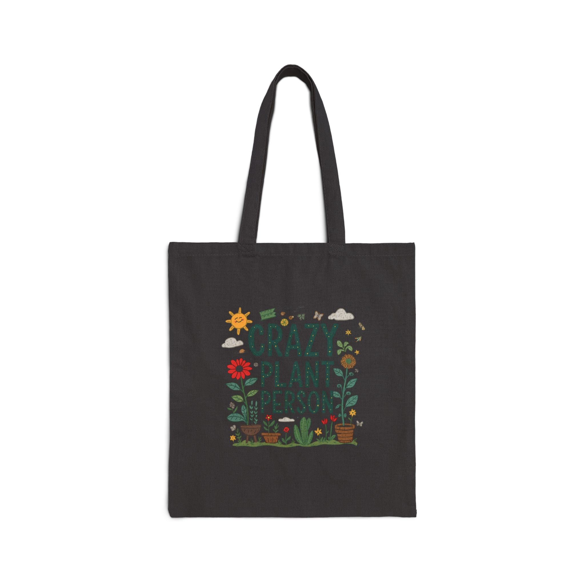 Tote Bag — "Crazy Plant Person" Grocery & Gardening Tote