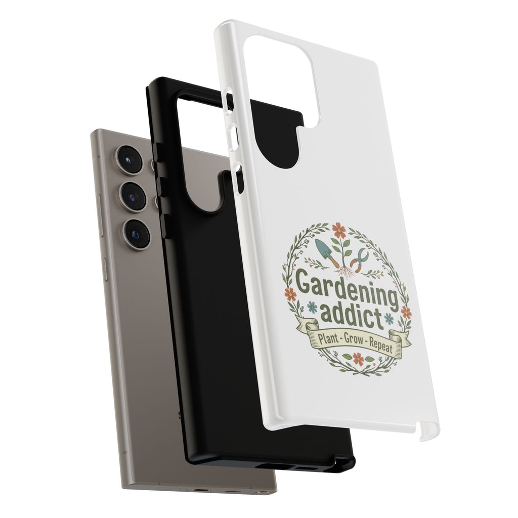 Phone Case — Gardening Addict "Plant • Grow • Repeat" Floral Garden Phone Cover