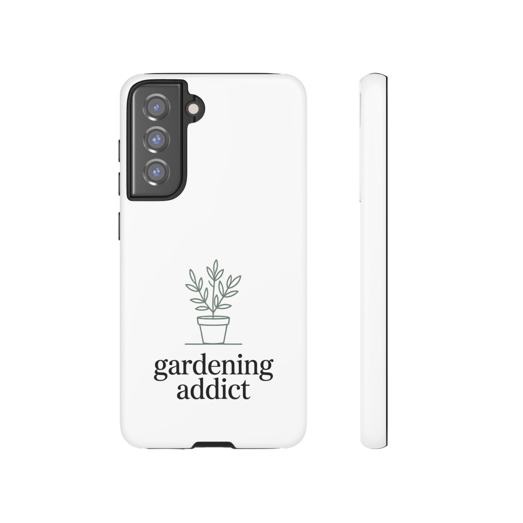 Phone Case — 'gardening addict' Minimal Plant Design