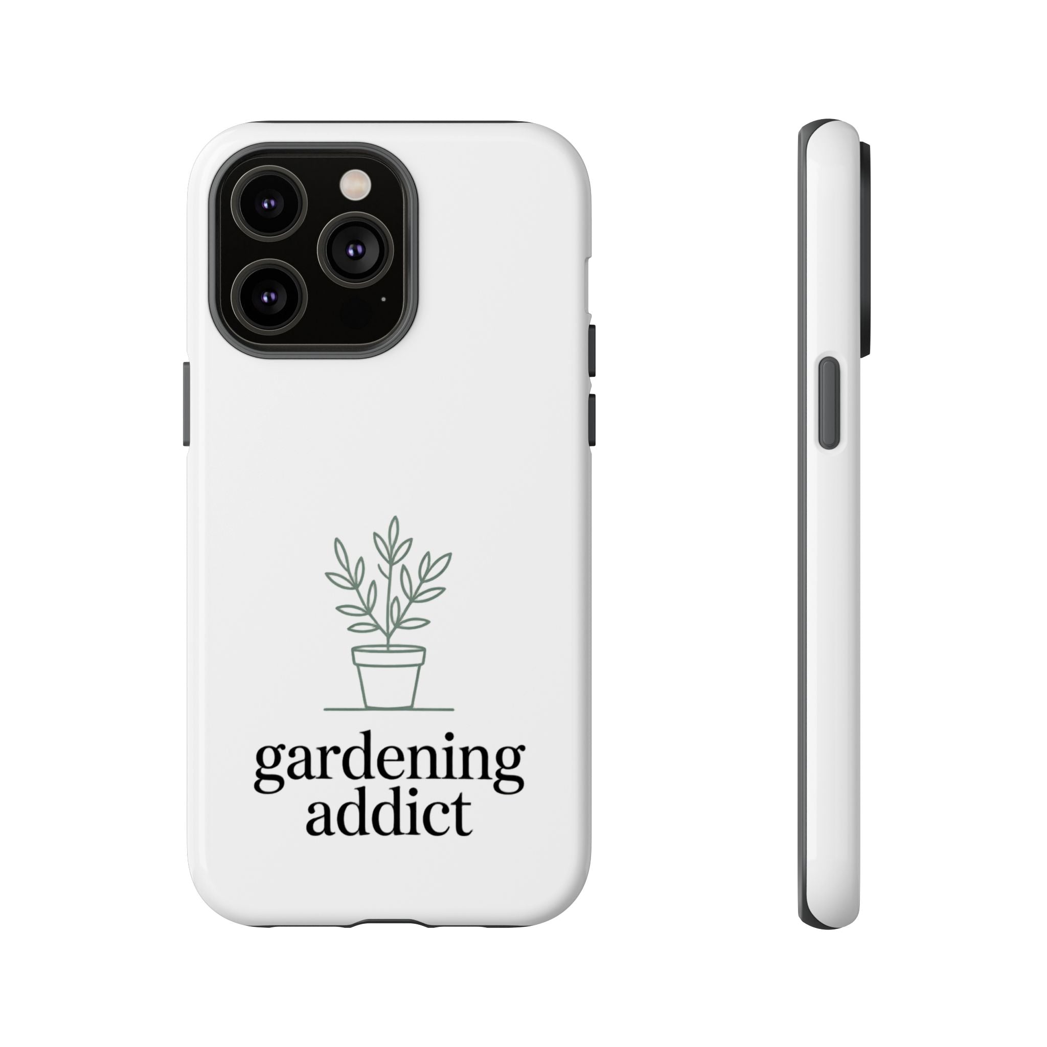 Phone Case — 'gardening addict' Minimal Plant Design
