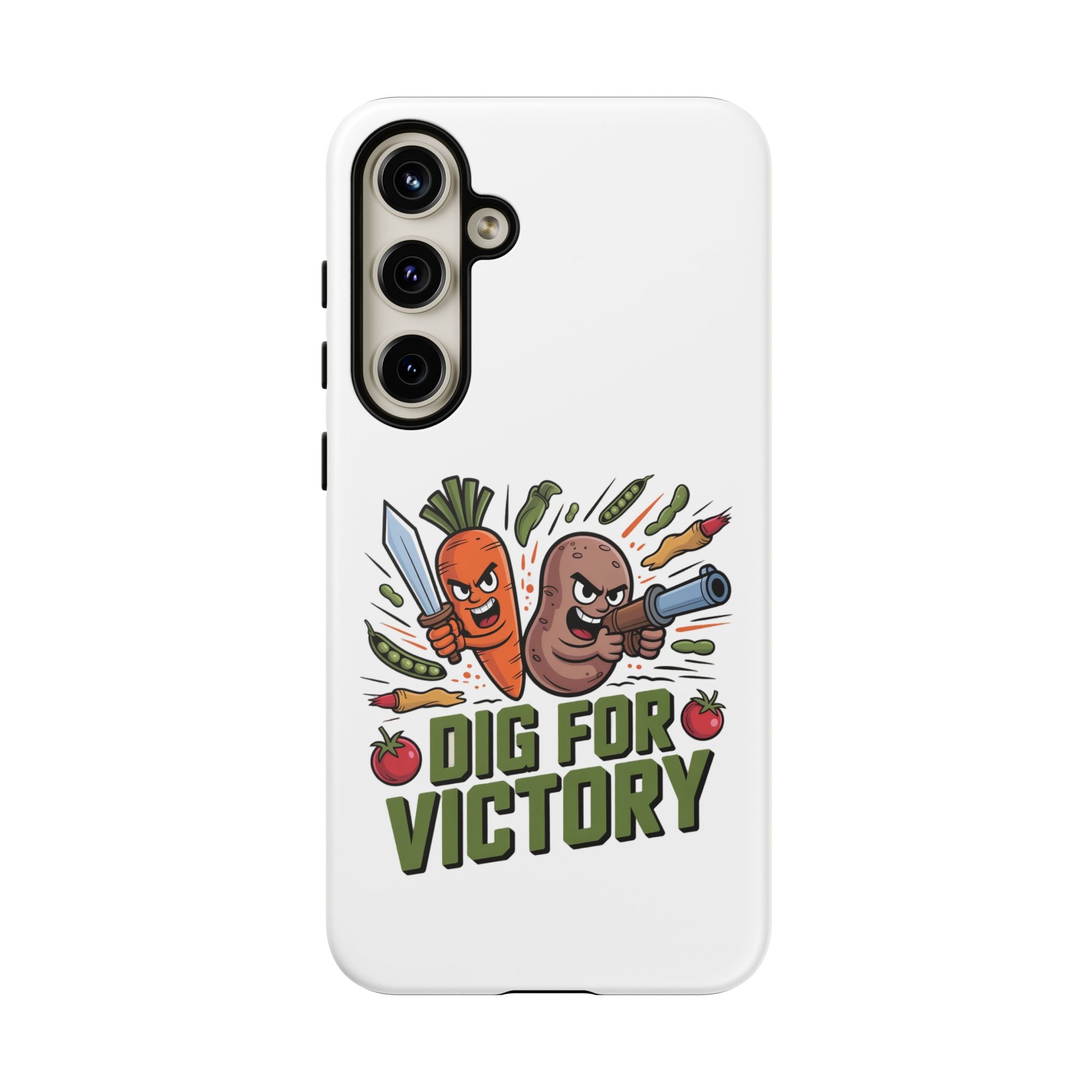 Phone Case — 'Dig For Victory' Veggie Combat Garden Design