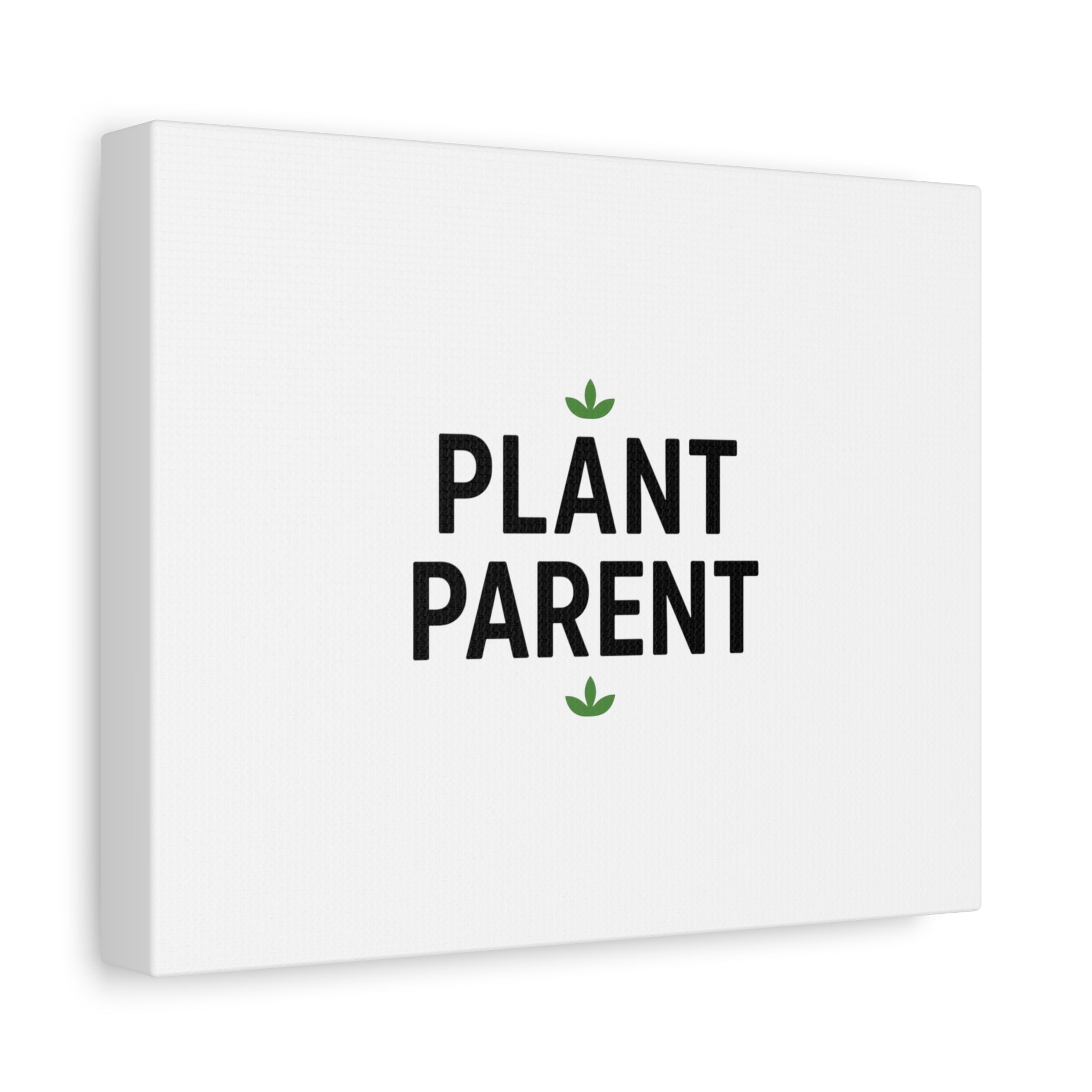 Plant Parent Canvas Wall Art — Minimalist Botanical Typography Print