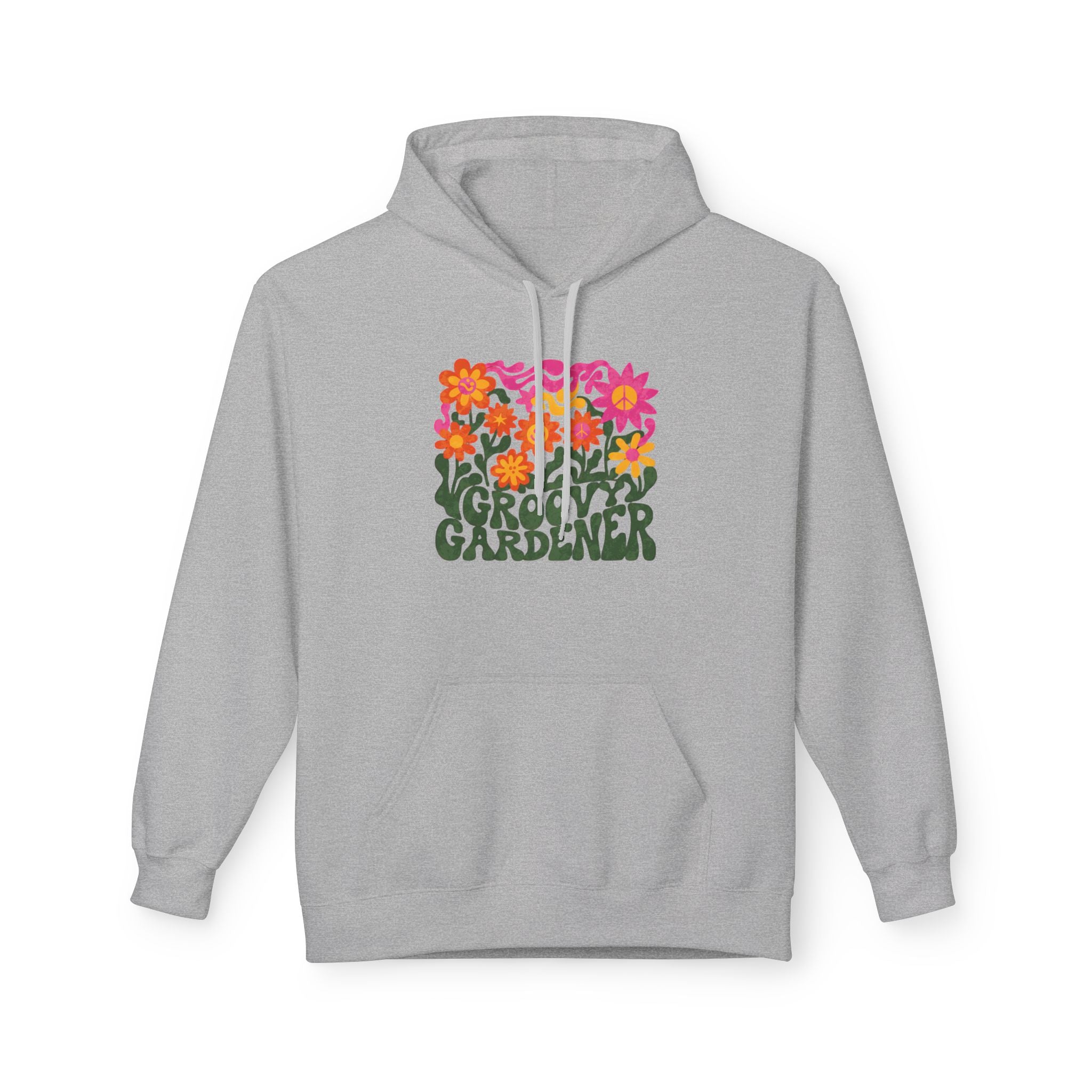 Gardener Hoodie – Retro Floral “Groovy Gardener” Pullover
