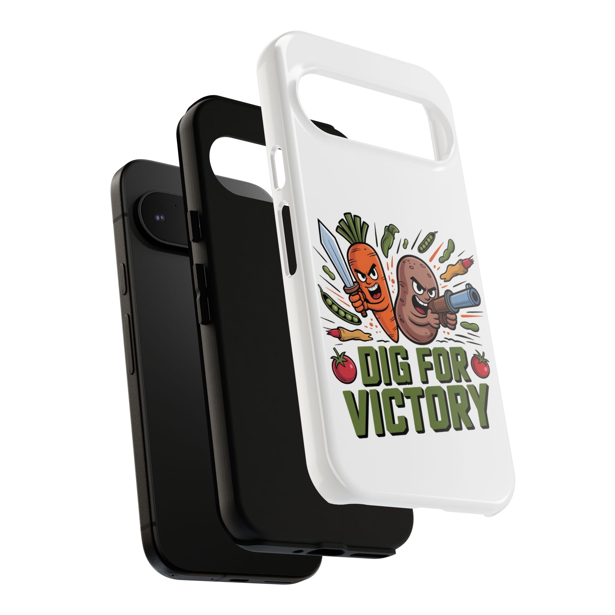 Phone Case — 'Dig For Victory' Veggie Combat Garden Design