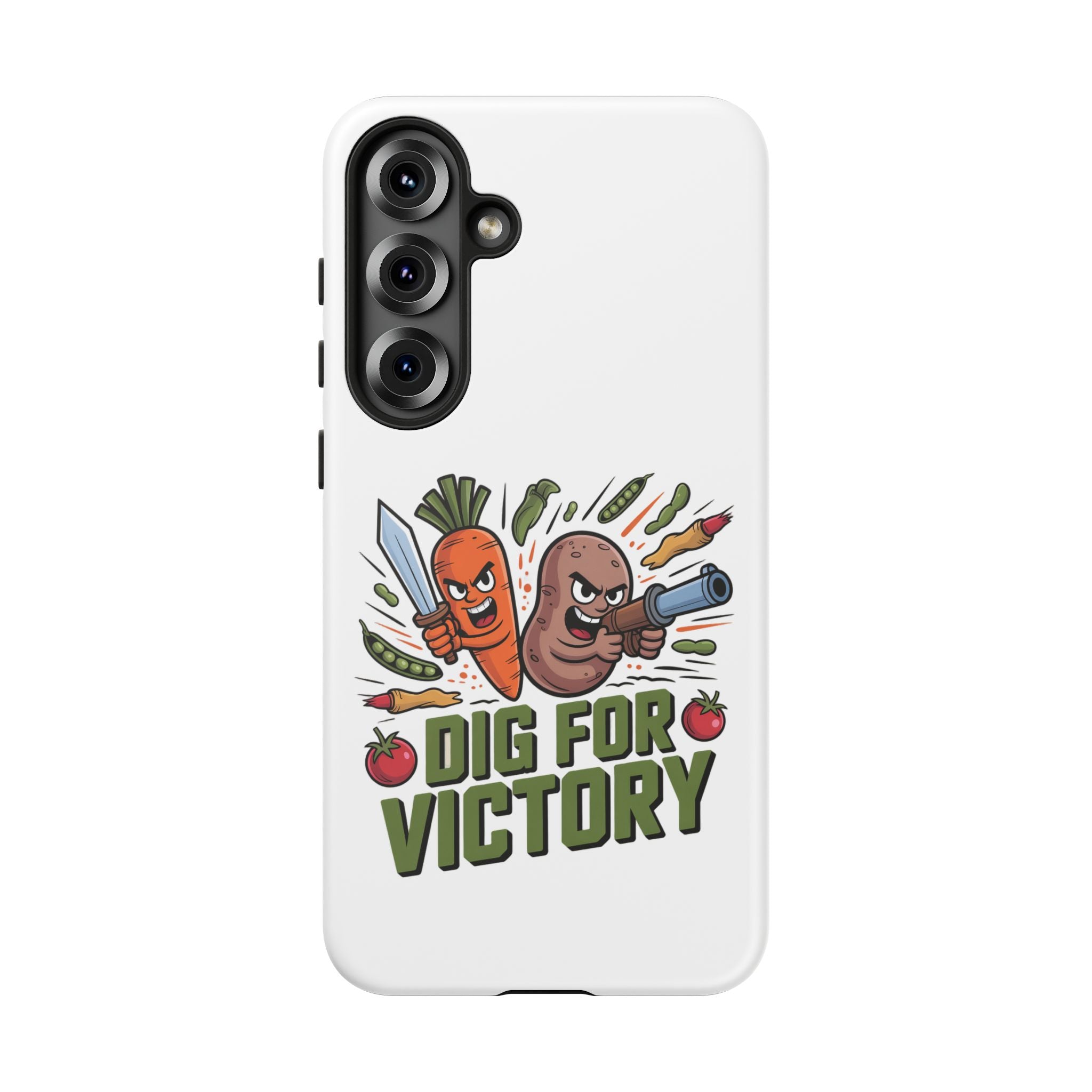Phone Case — 'Dig For Victory' Veggie Combat Garden Design
