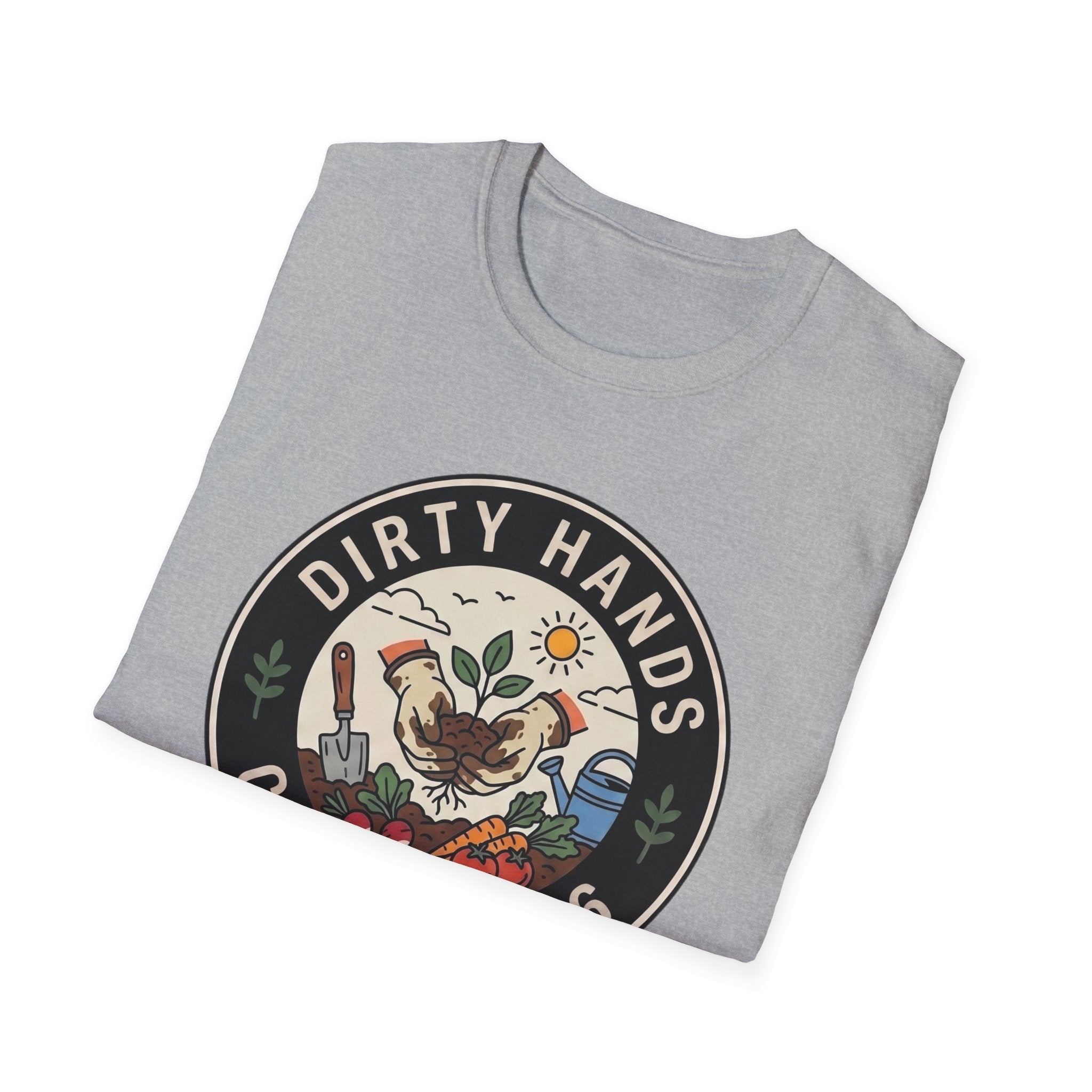 Dirty Hands Club T-Shirt — Gardening Patch Tee (Est. 2026)