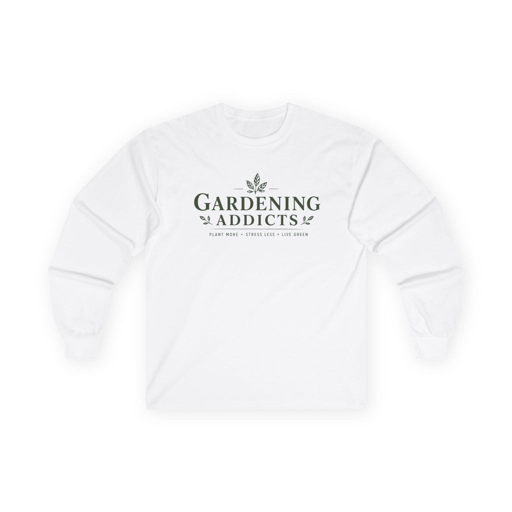 Gardening Addict Long Sleeve Tee — 'Gardening Addicts' Plant Lover Shirt