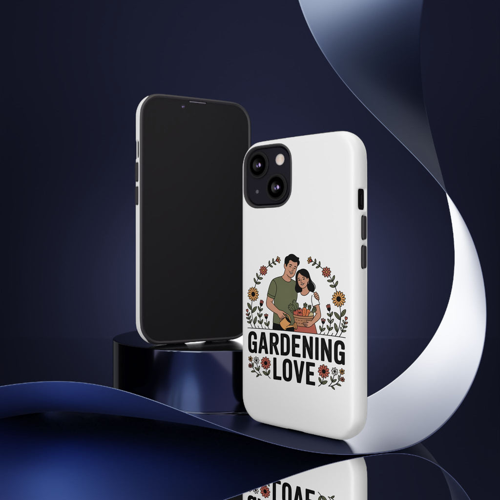 Gardening Love Phone Case — Floral Couple Protective Phone Cover