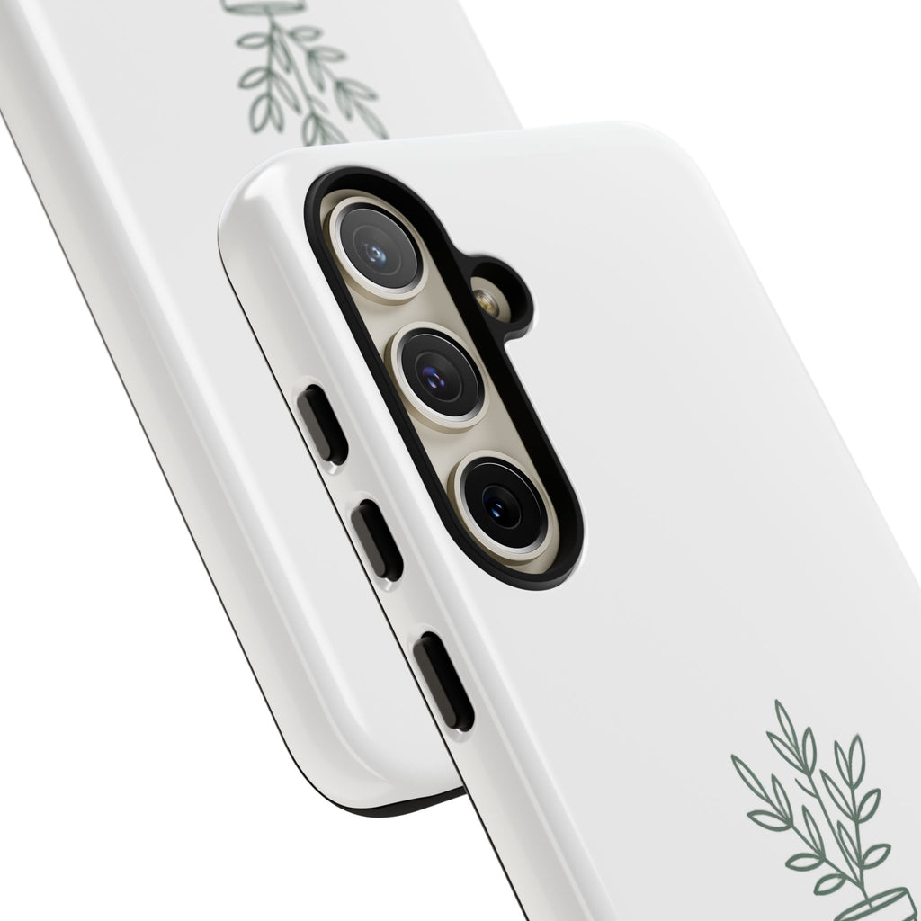 Phone Case — 'gardening addict' Minimal Plant Design