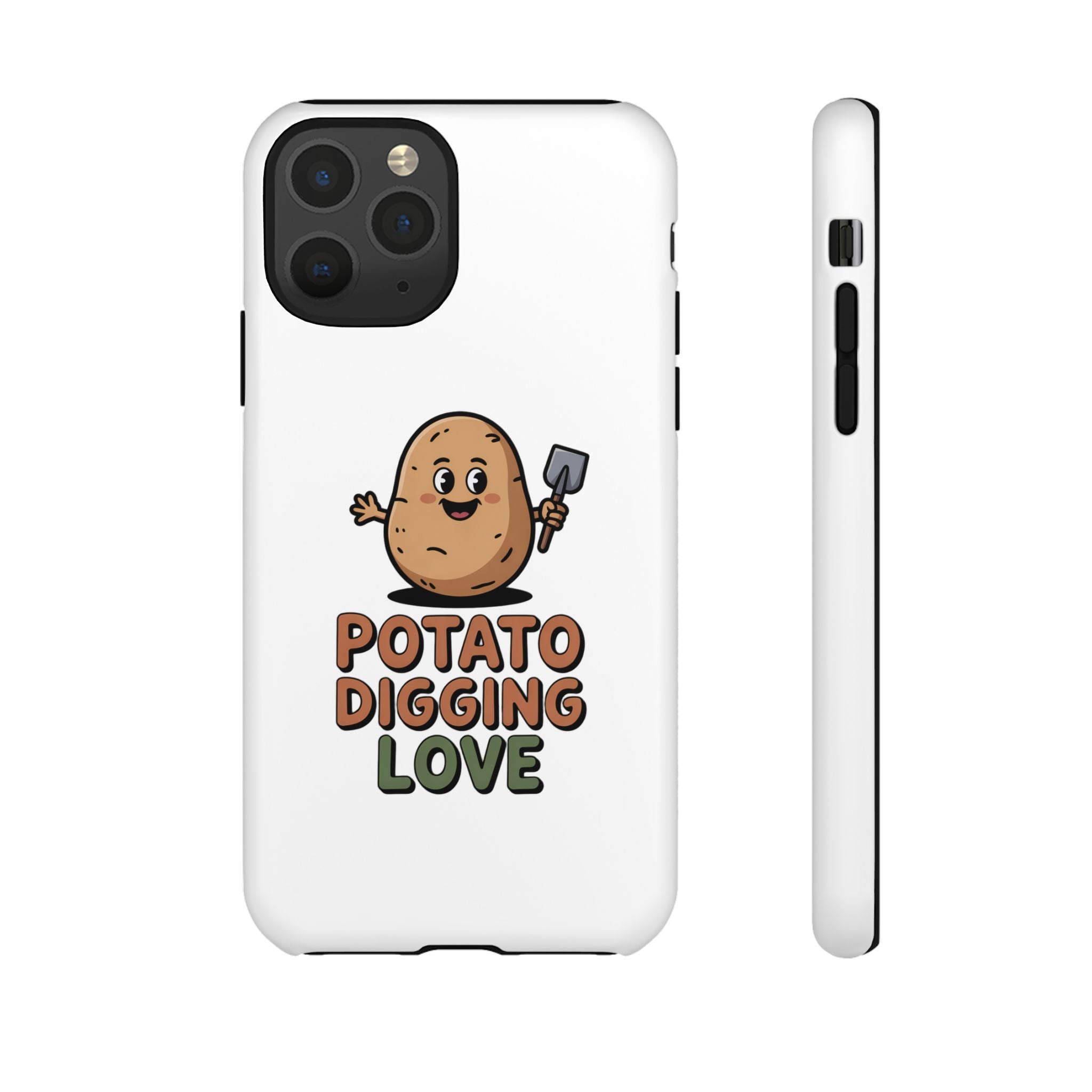 Phone Case — "Potato Digging Love" Cute Gardening Cartoon Protective Cover
