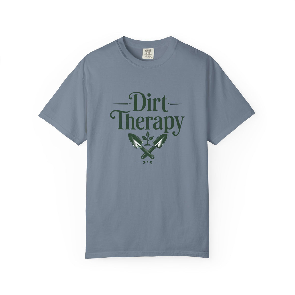 Dirt Therapy Garden T-Shirt — Gardener Shovel Floral Tee