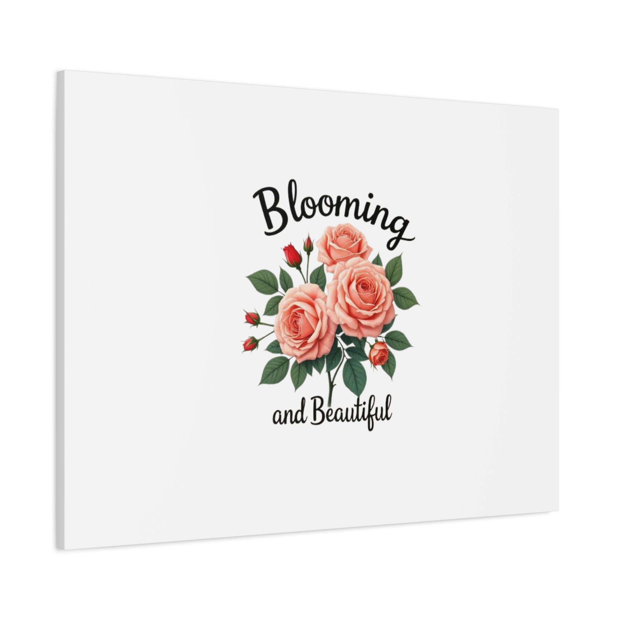 Blooming and Beautiful Rose Bouquet Canvas Wall Art