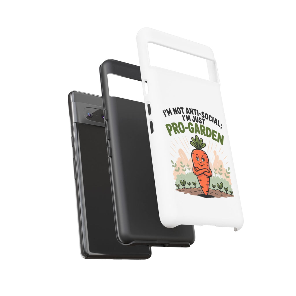 Pro-Garden Carrot Phone Case — “I’m Not Anti-Social, I’m Just Pro-Garden”