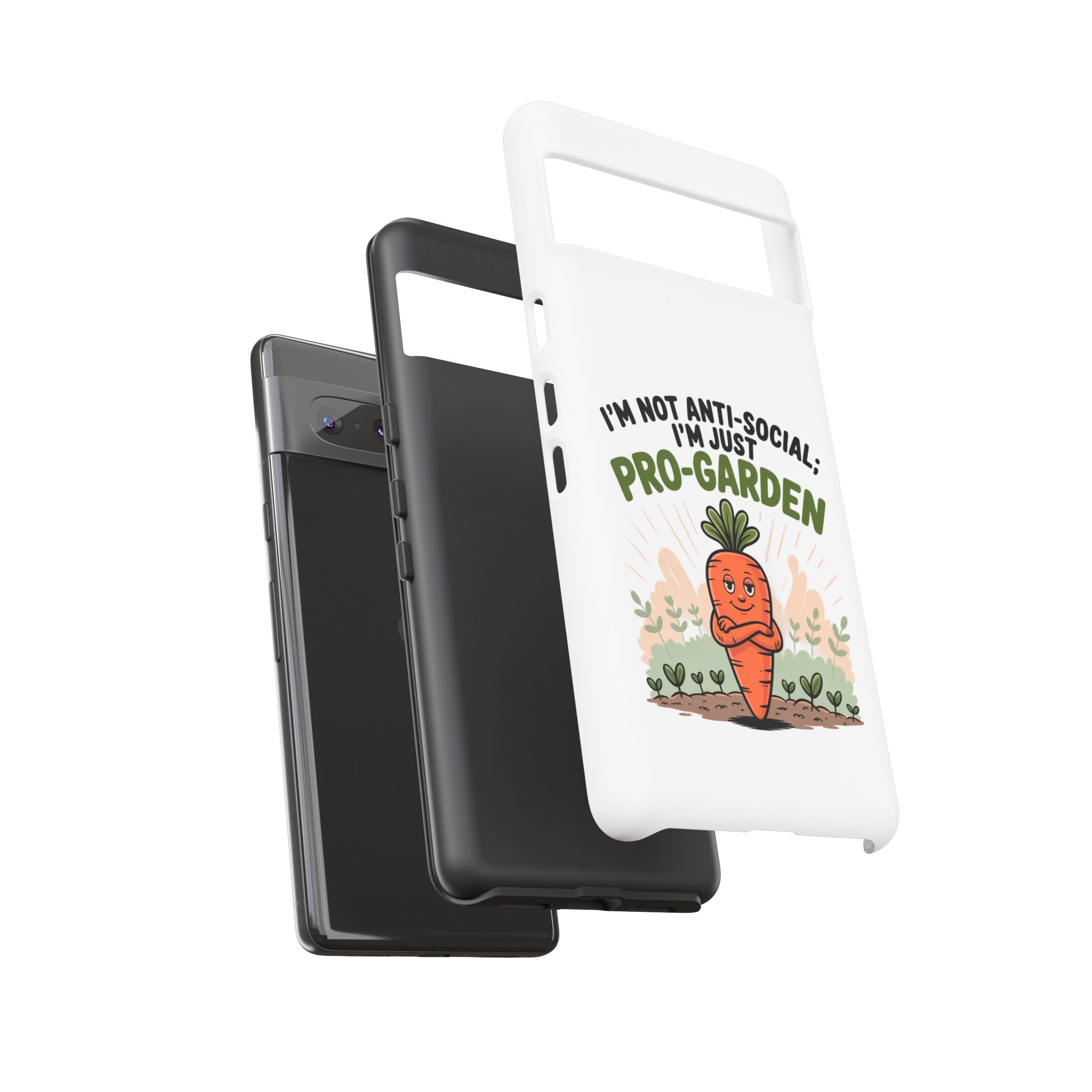 Pro-Garden Carrot Phone Case — “I’m Not Anti-Social, I’m Just Pro-Garden”