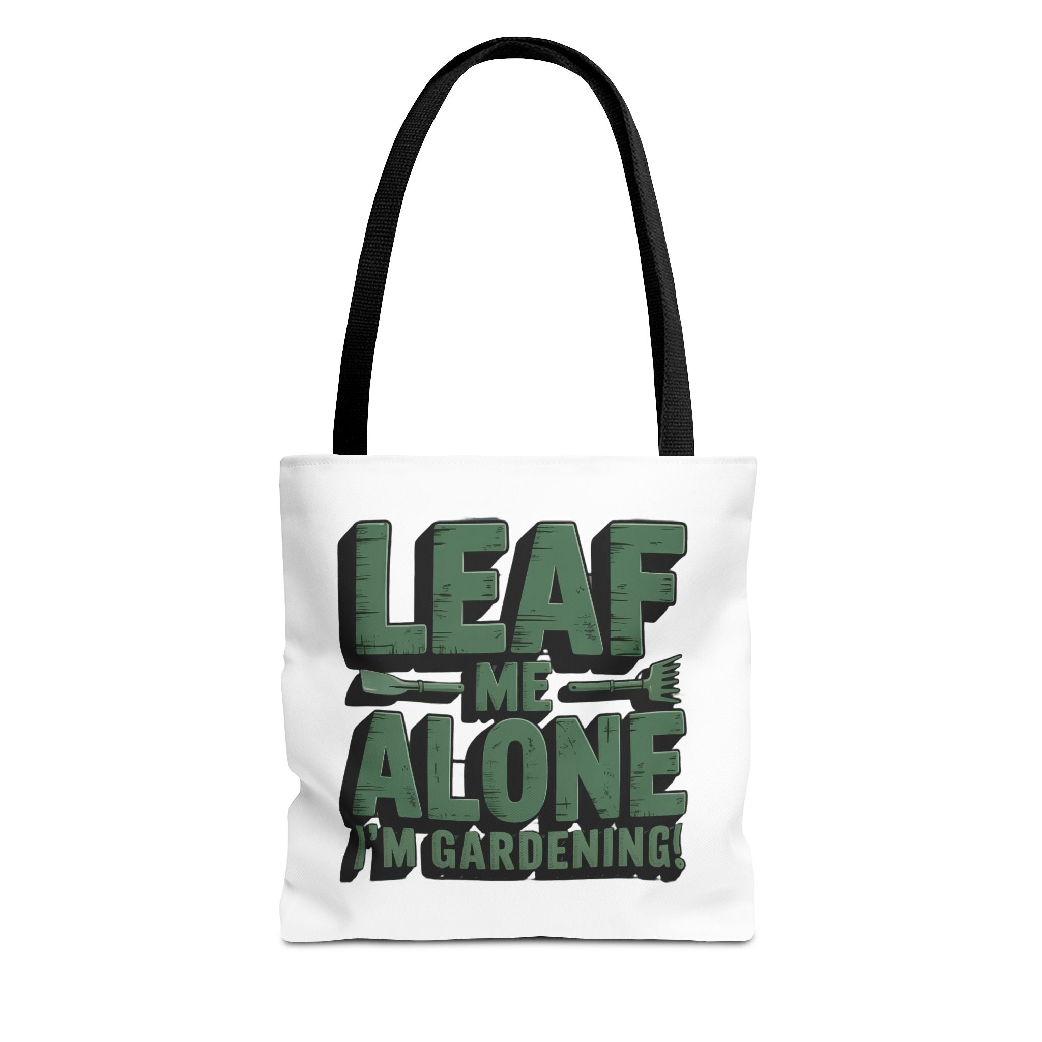 Gardening Tote Bag — "Leaf Me Alone I'm Gardening" Funny Plant Lover Tote