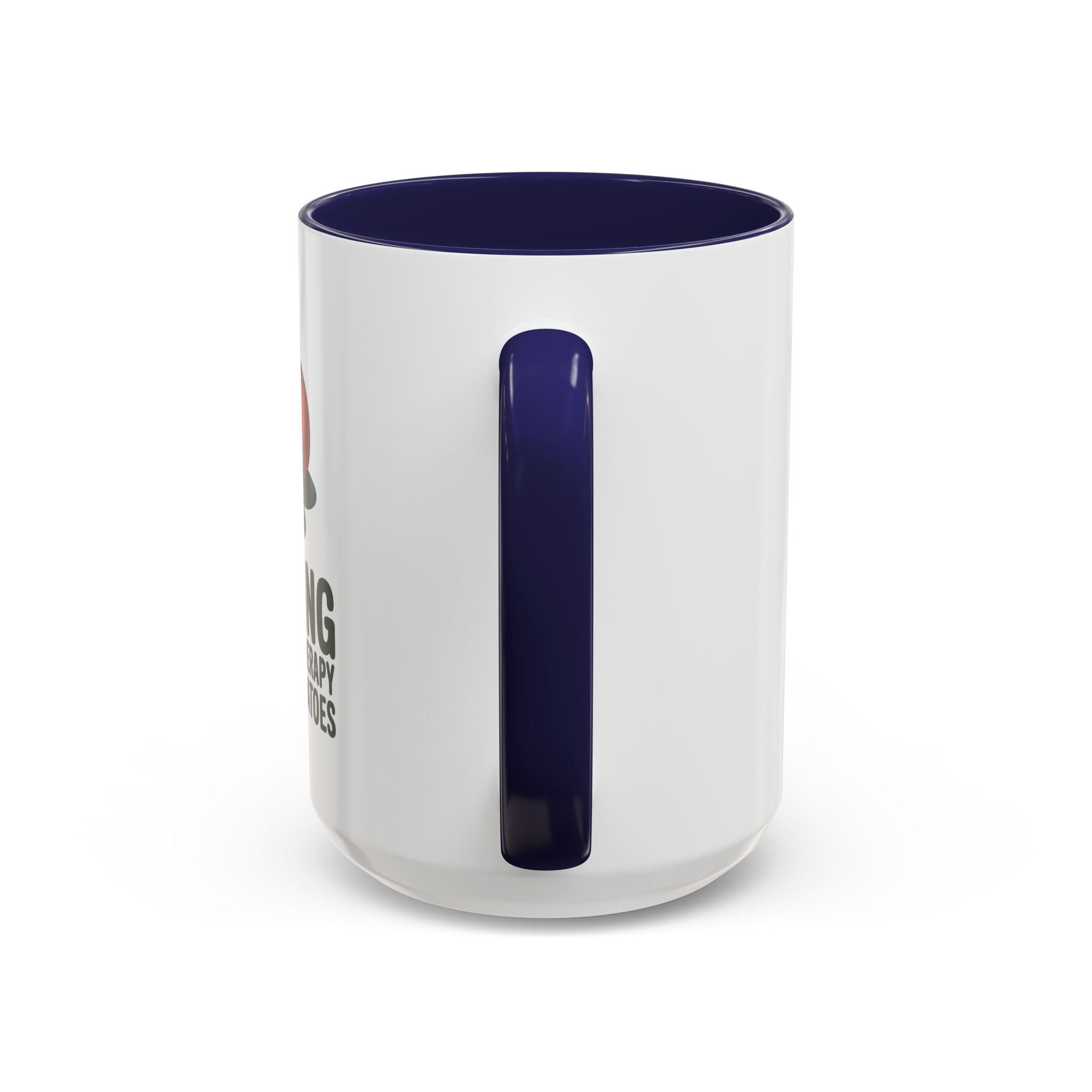 Gardening Coffee Mug – “Gardening Is Cheaper Than Therapy and You Get Tomatoes” Accent Mug